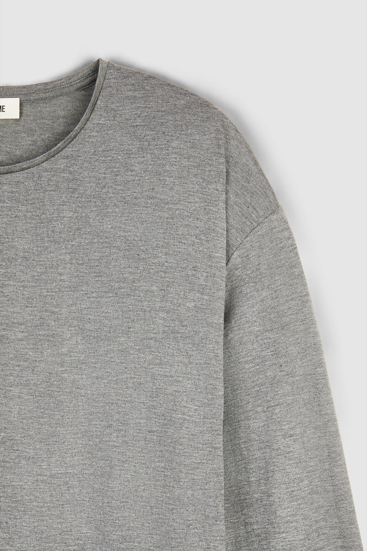 COTTON SILK OVERSIZED LONG SLEEVE TSHIRT