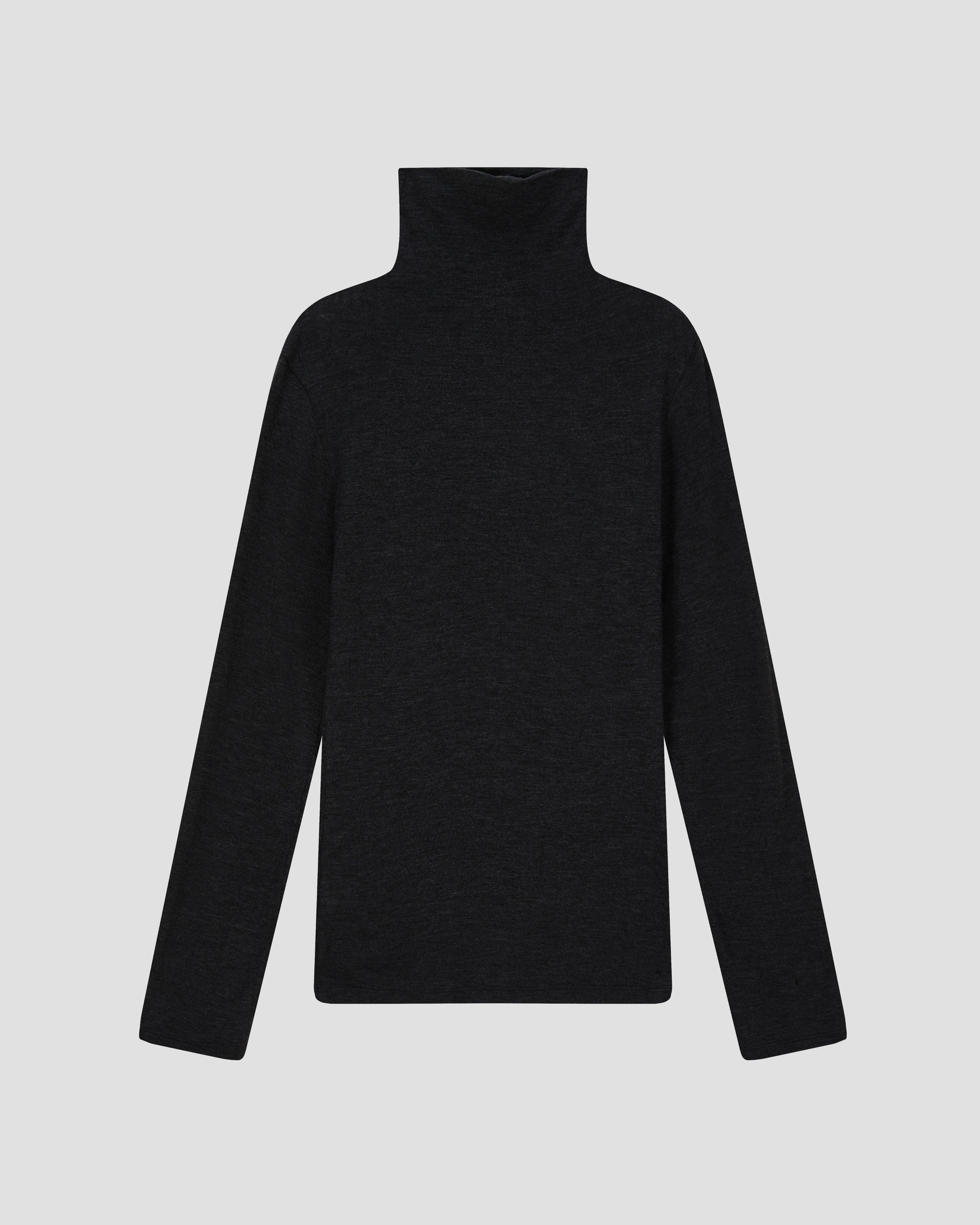 CASHMERE BLEND SLIM TURTLENECK