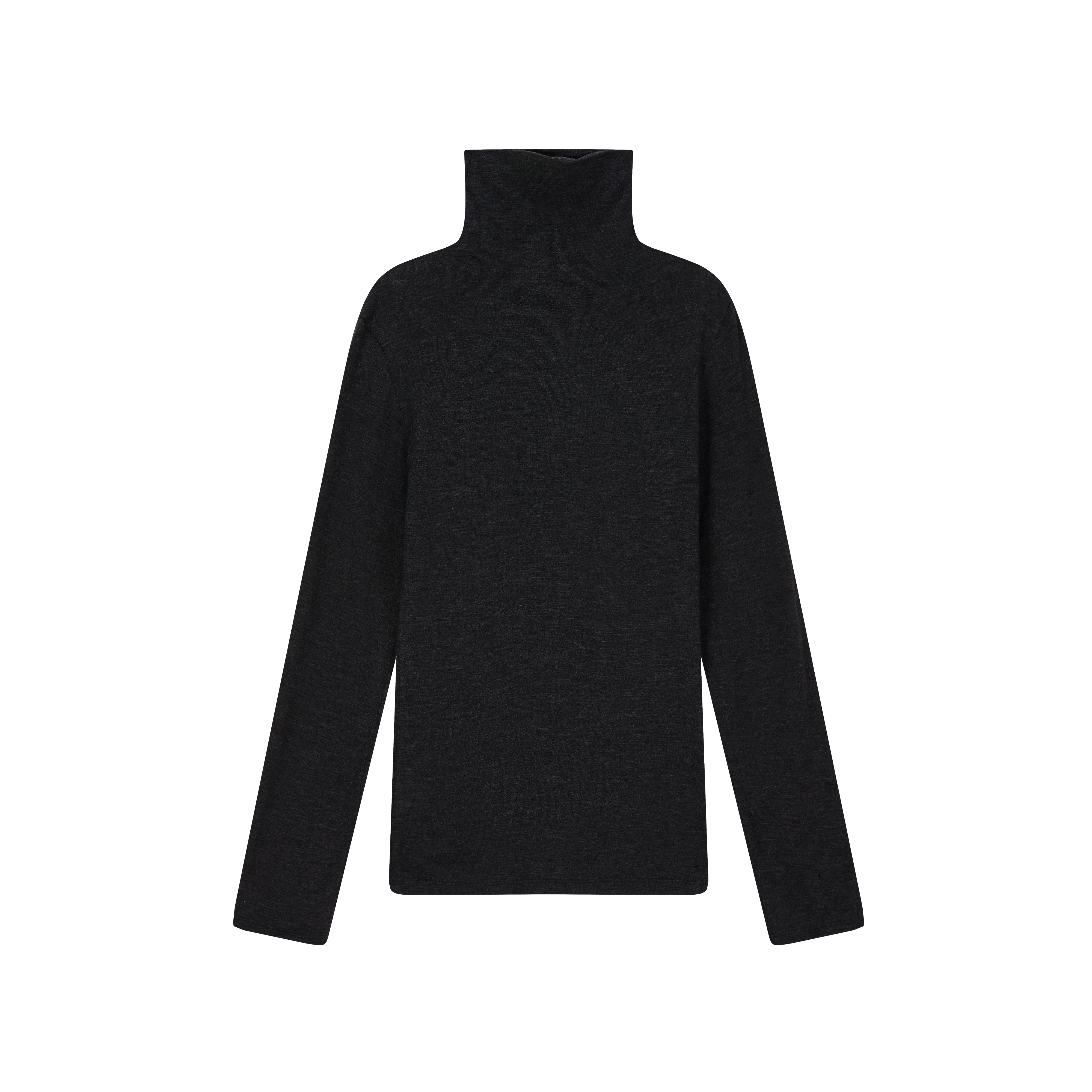 CASHMERE BLEND SLIM TURTLENECK