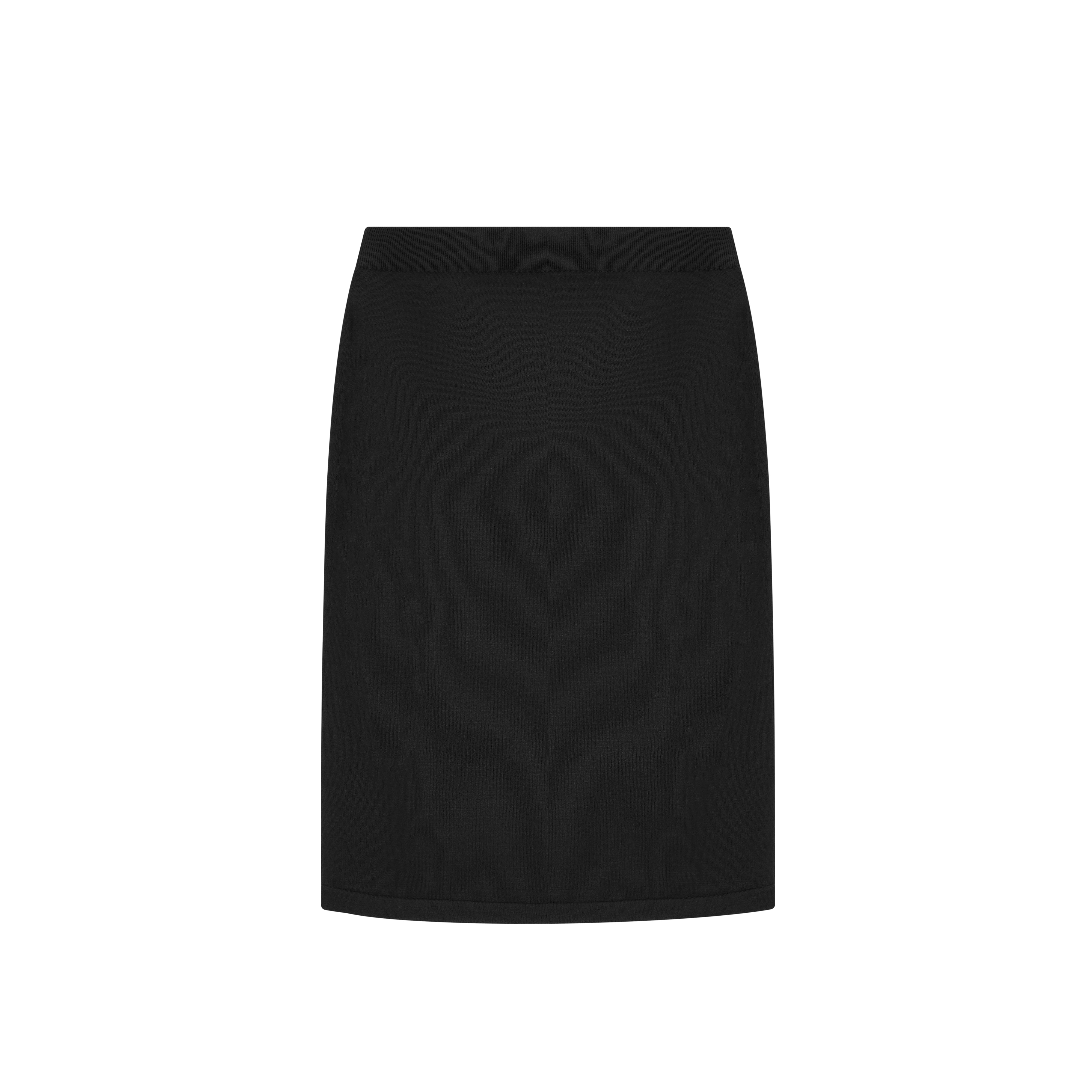 SILK VISCOSE KNIT PENCIL SKIRT