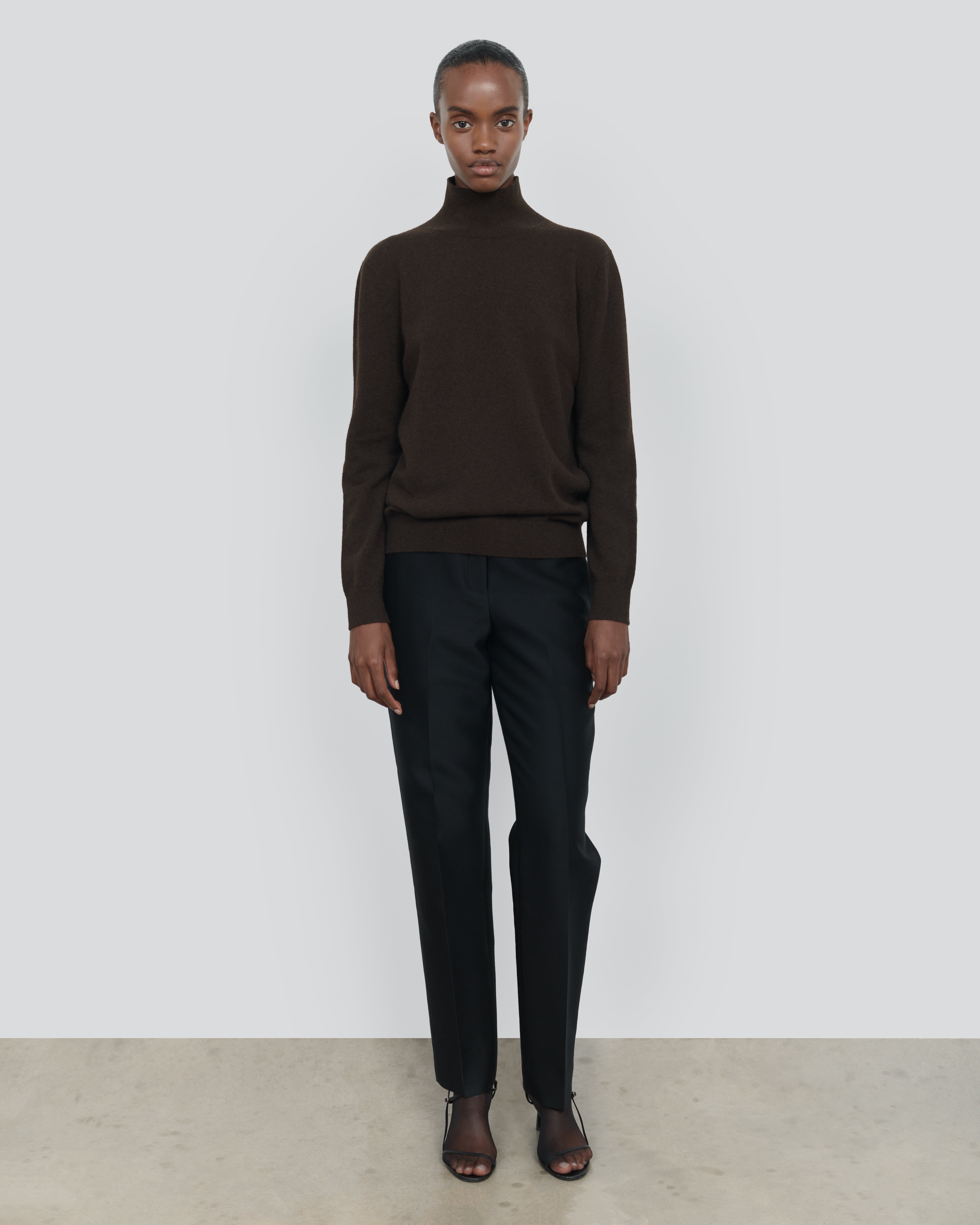 YAK OPEN BACK MOCK NECK