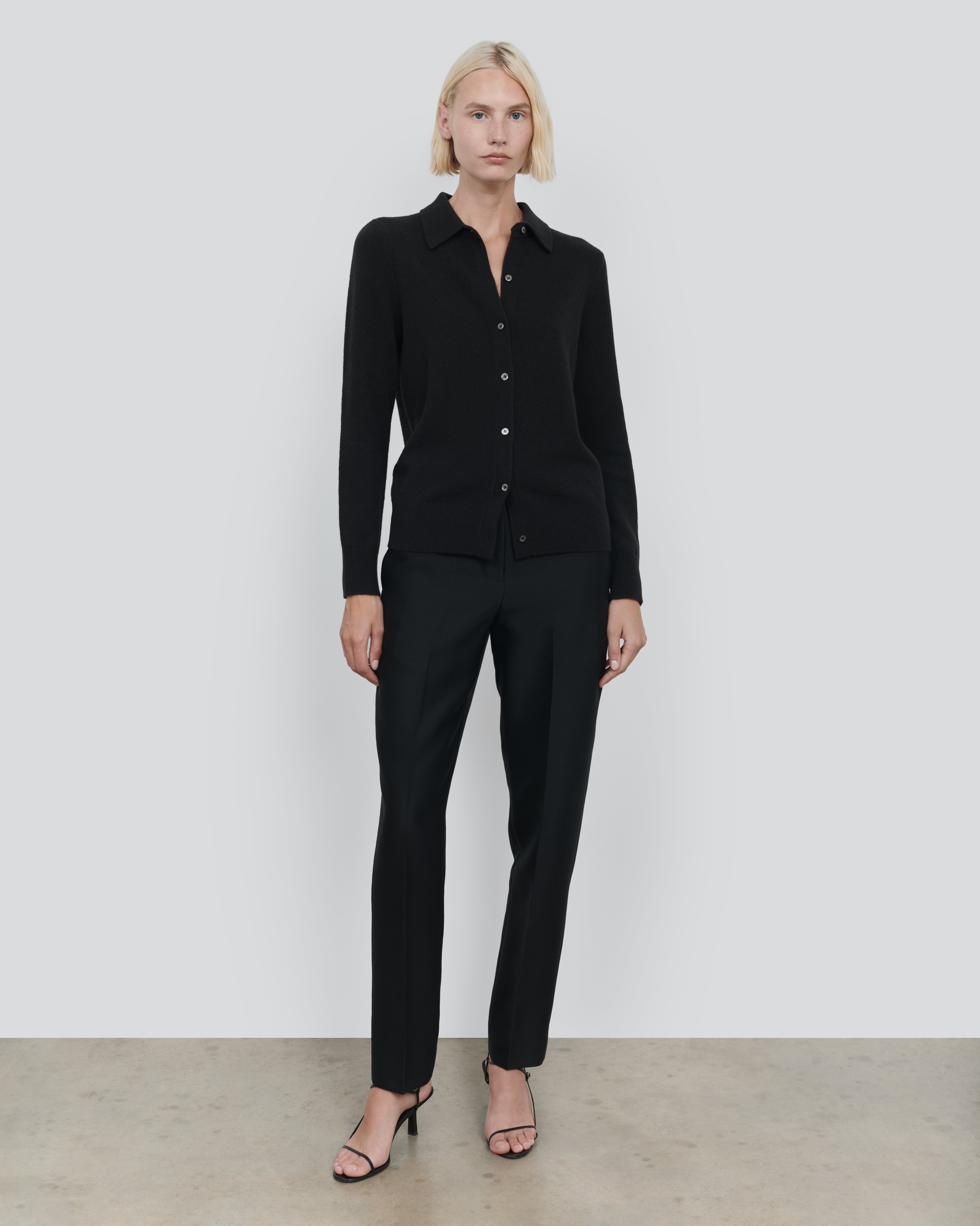 WOOL LONG SLEEVE BUTTON DOWN