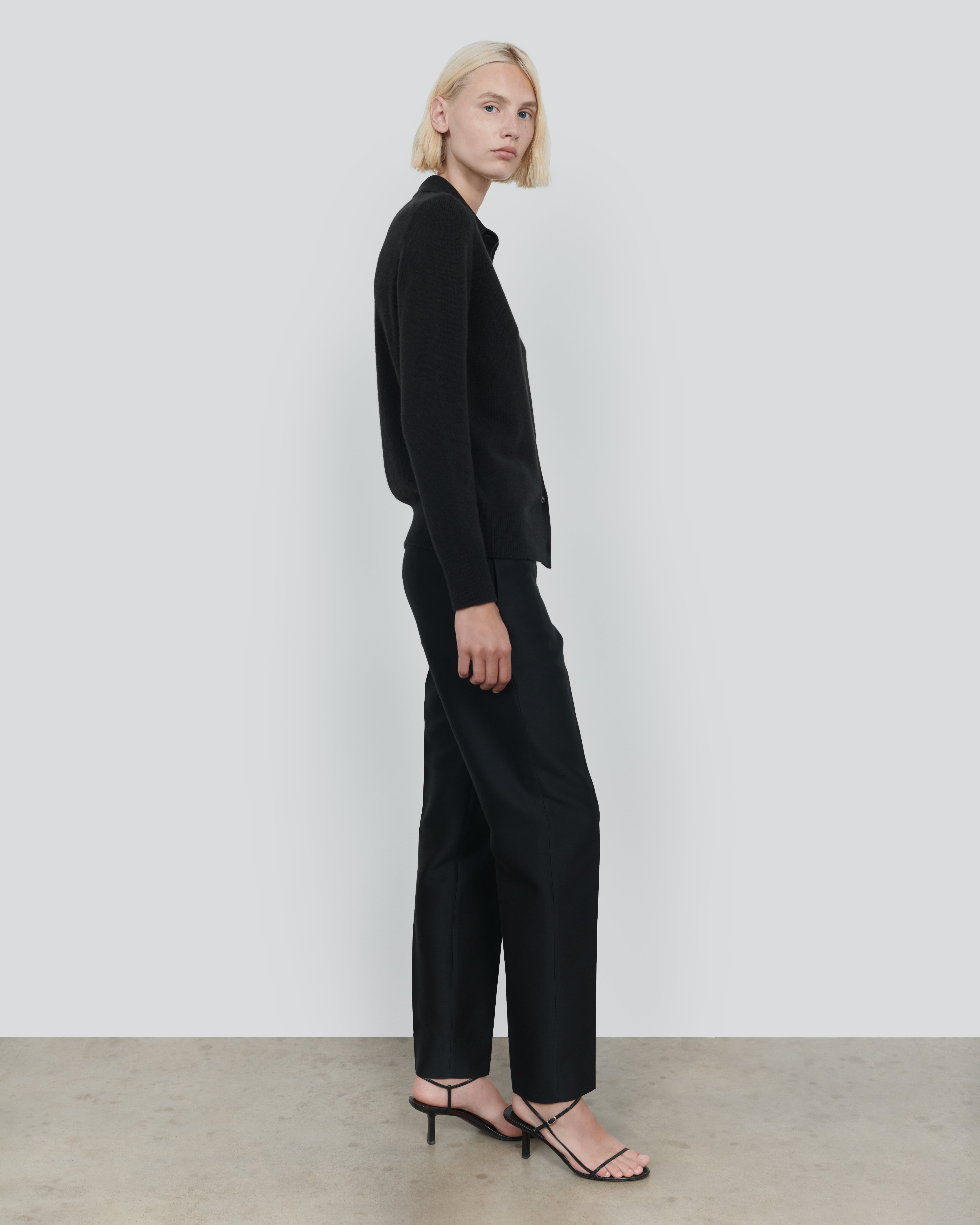 WOOL LONG SLEEVE BUTTON DOWN