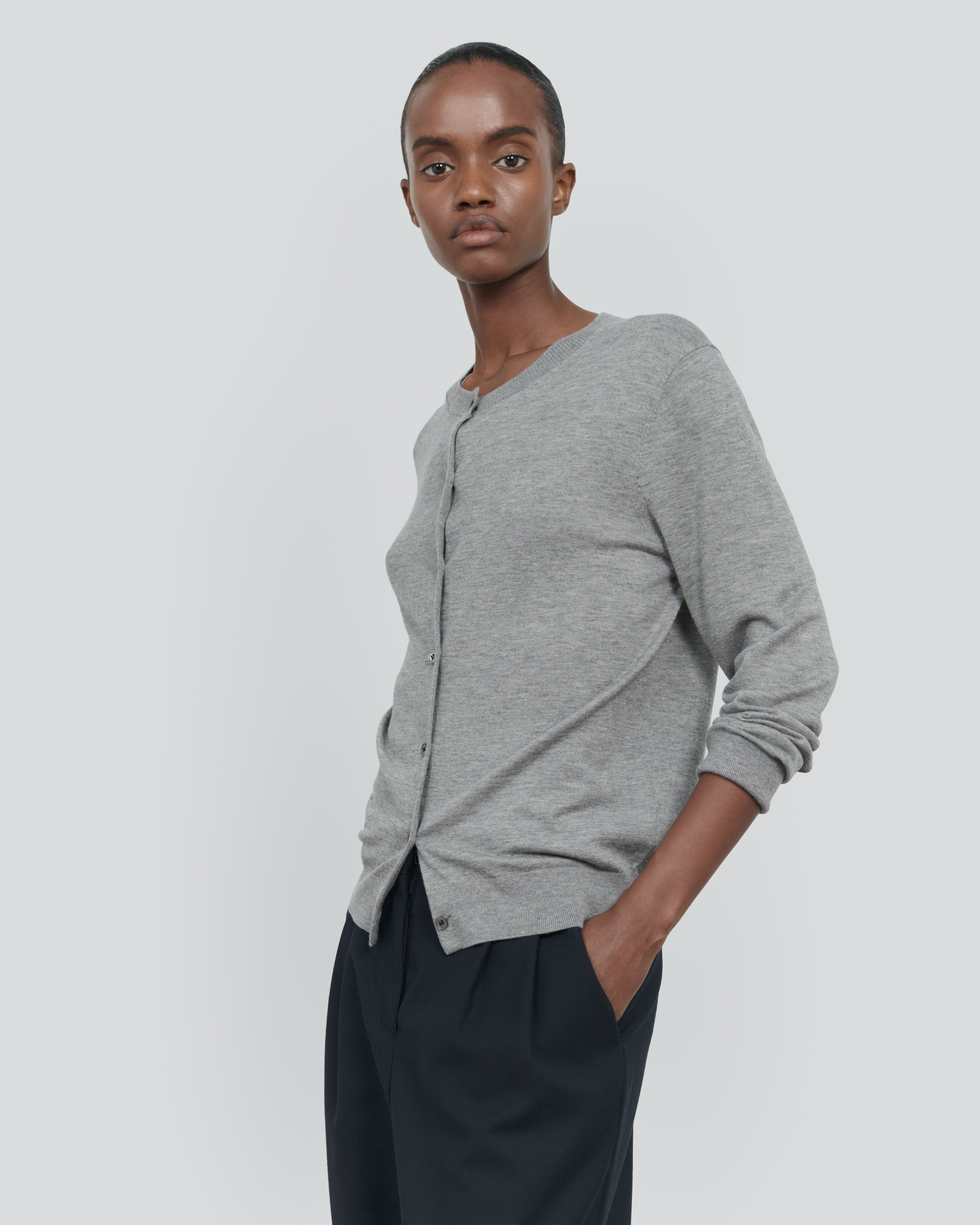 ESSENTIAL CASHMERE SILK CARDIGAN
