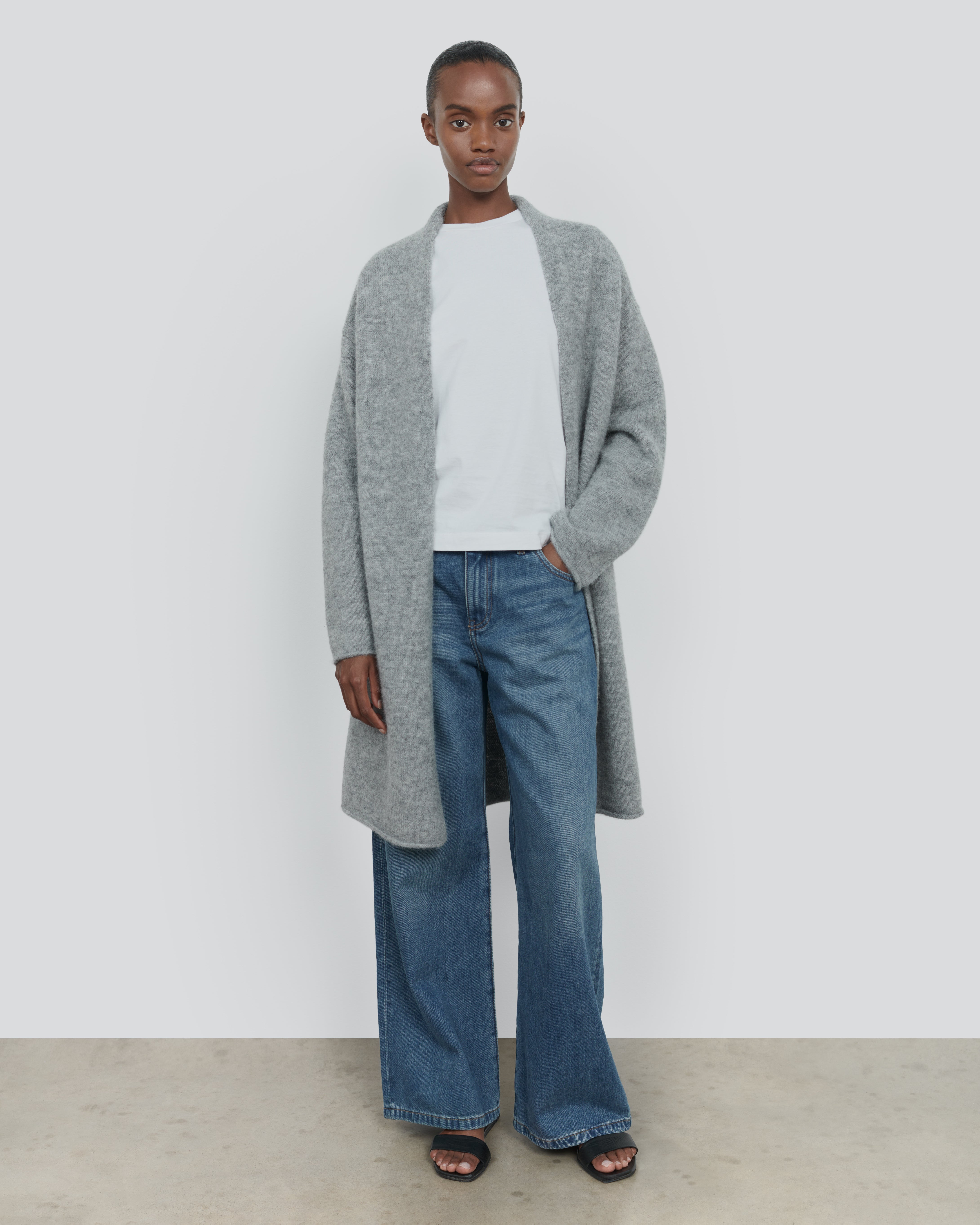 ALPACA LONG SLEEVE CARDIGAN