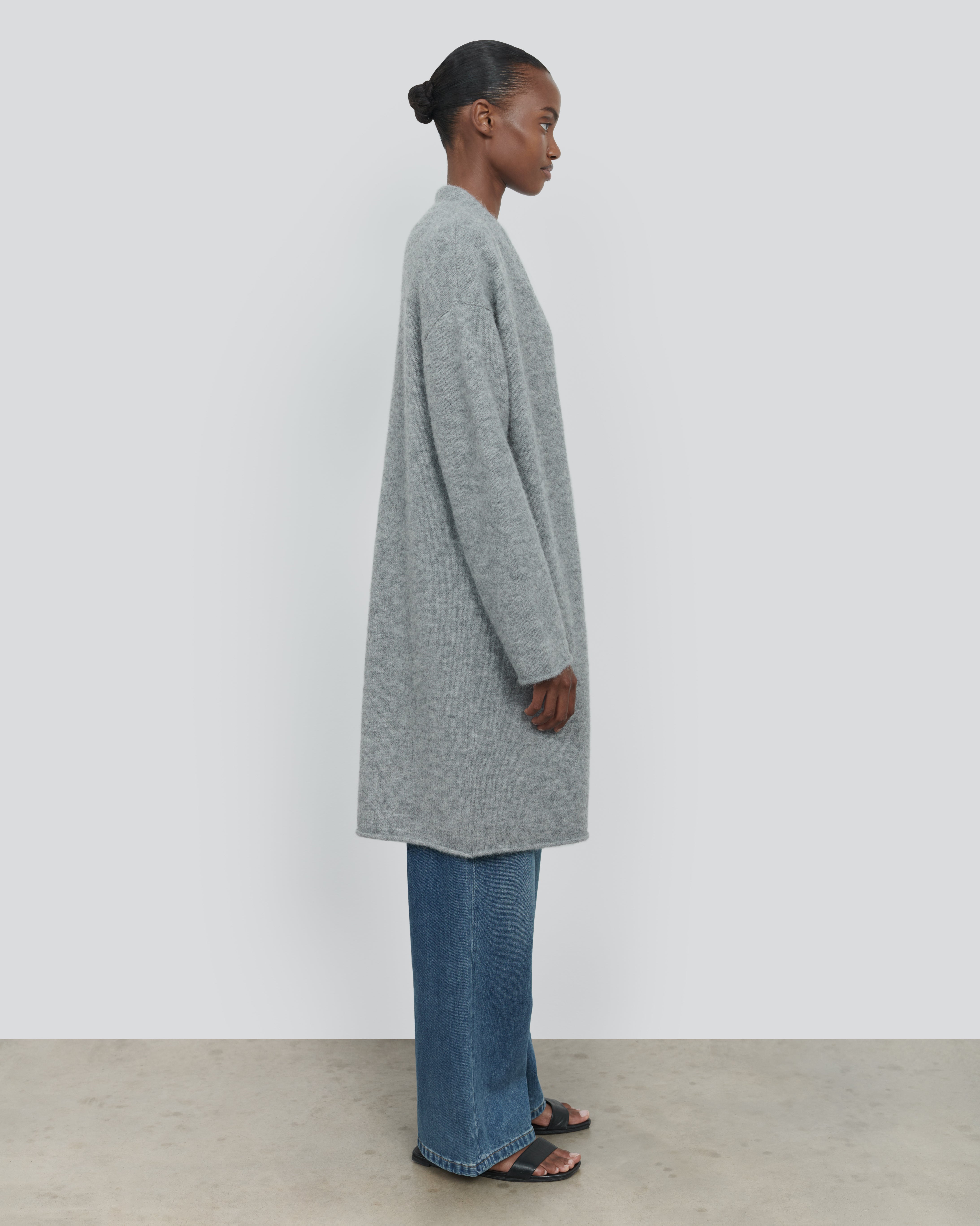 ALPACA LONG SLEEVE CARDIGAN