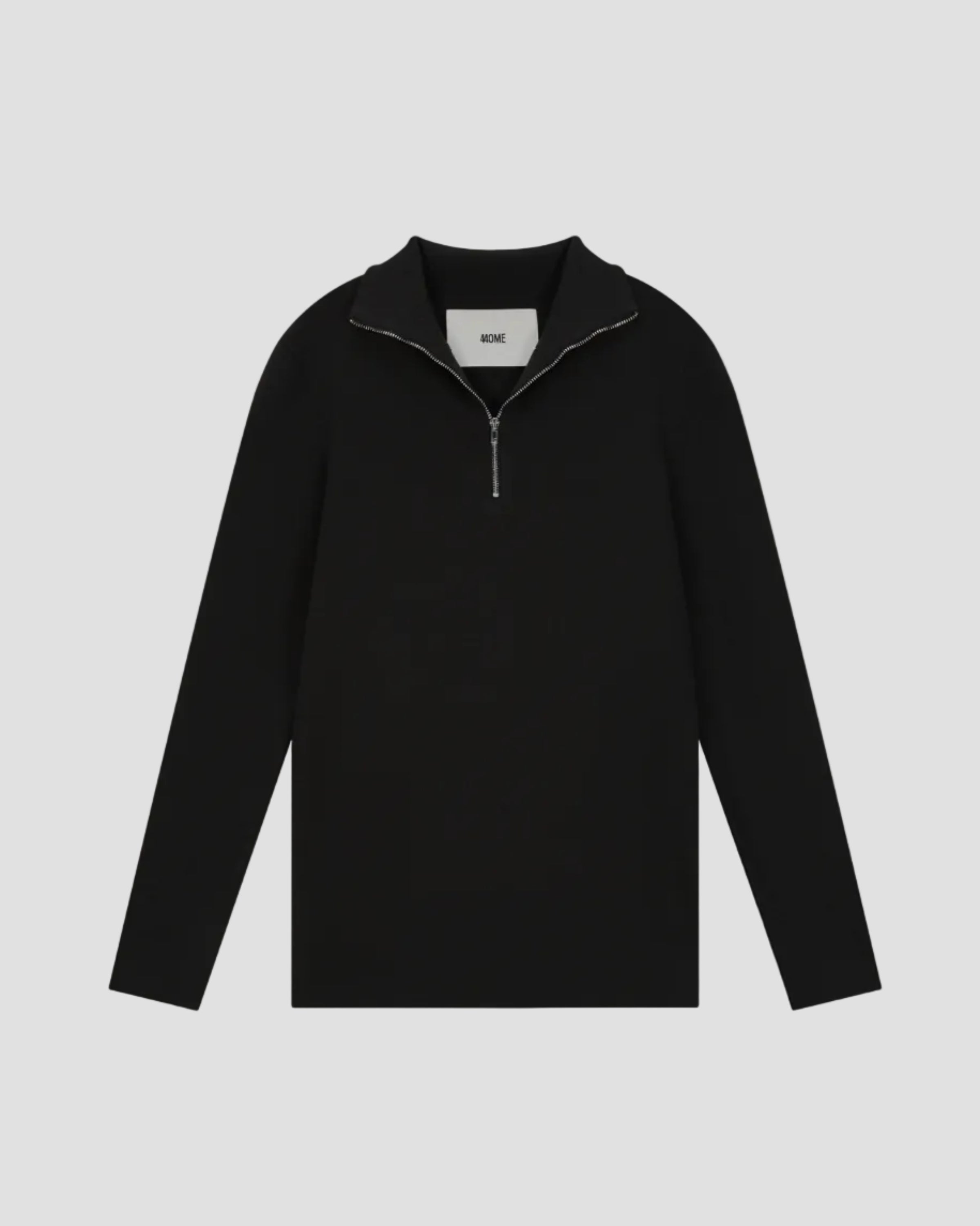 Silk Viscose Half Zip Polo - Luxury Knit Sweater | 440ME