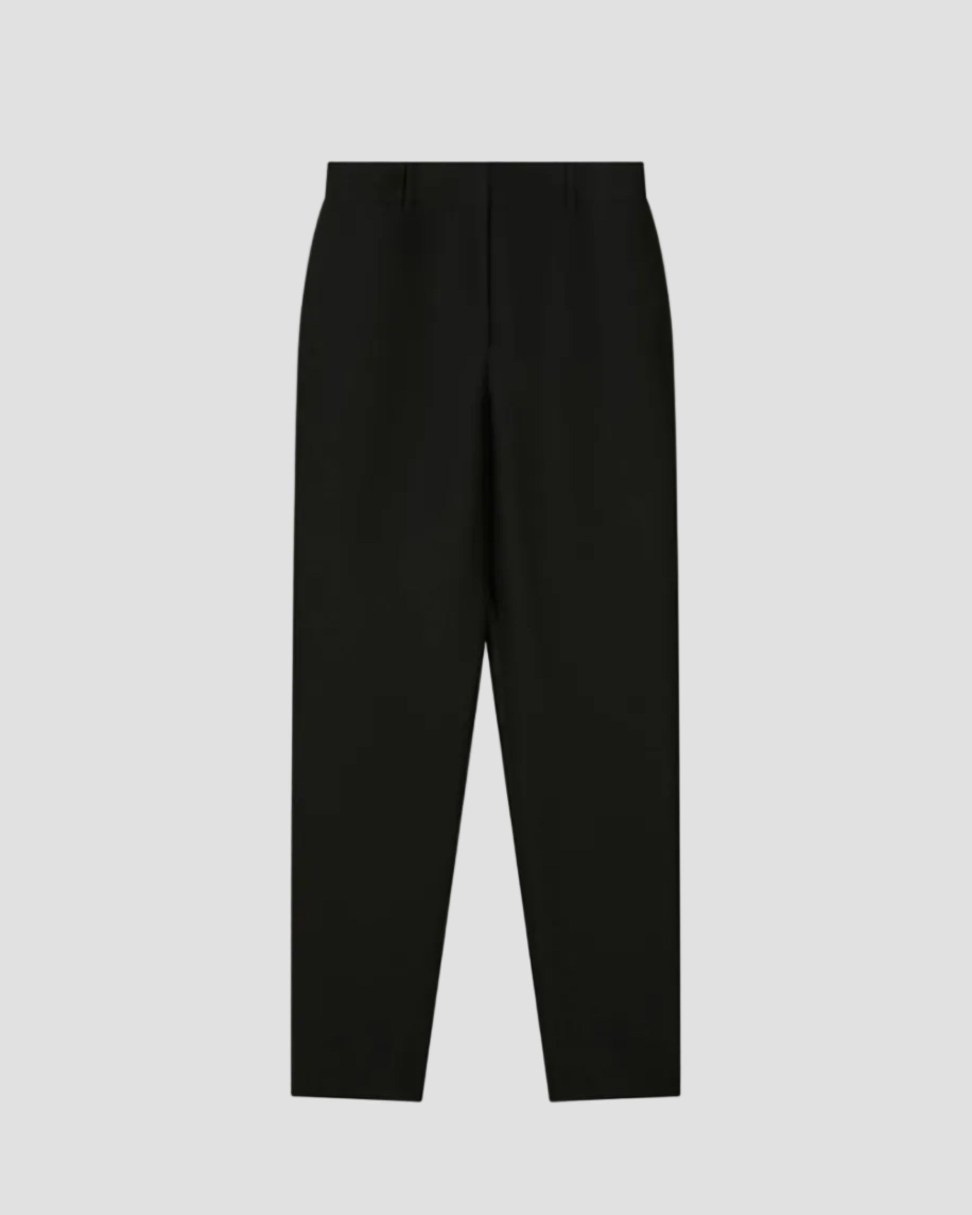 WOOL SILK SLIM TROUSERS