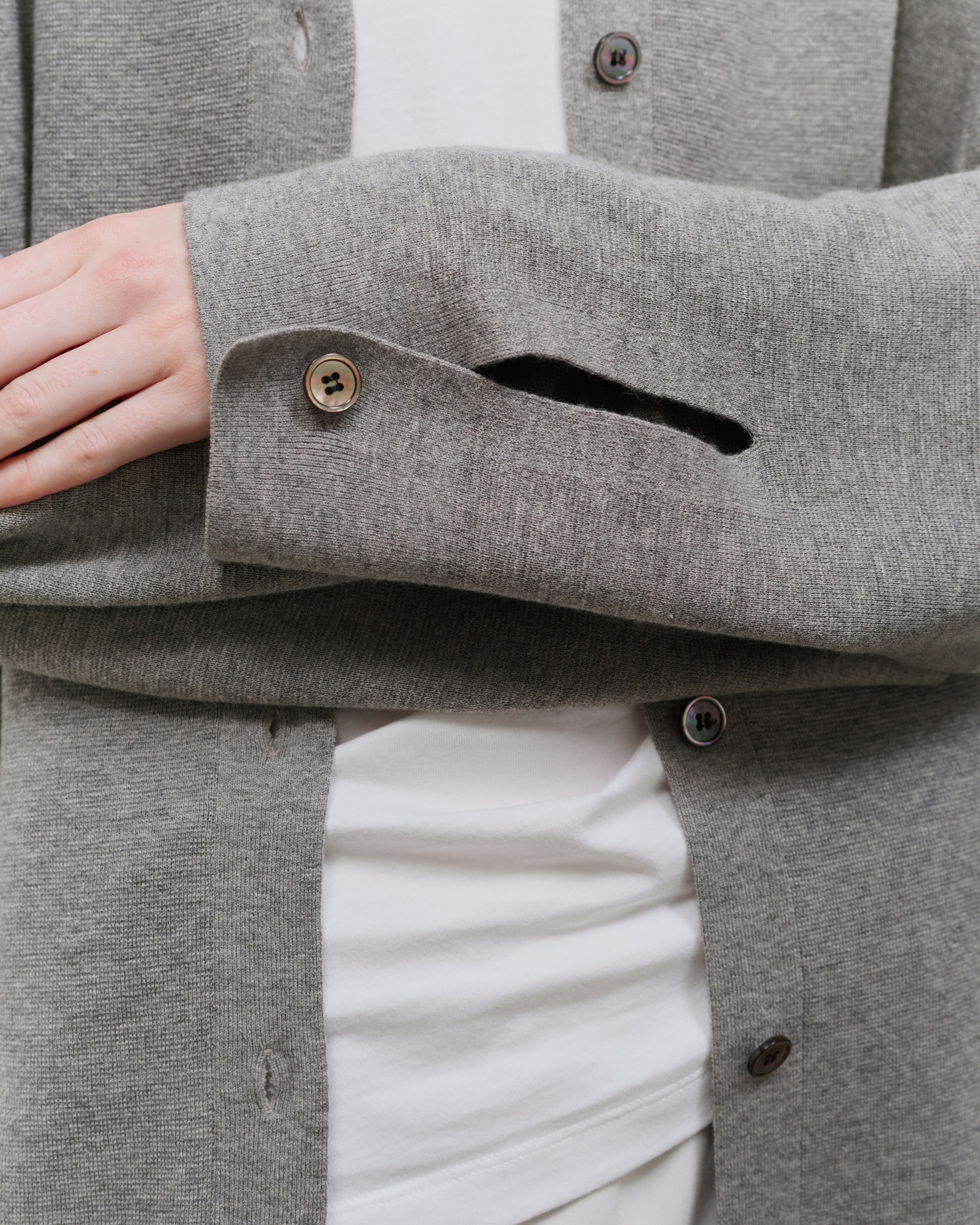 CASHMERE SILK OVERSIZED KNIT SHIRT