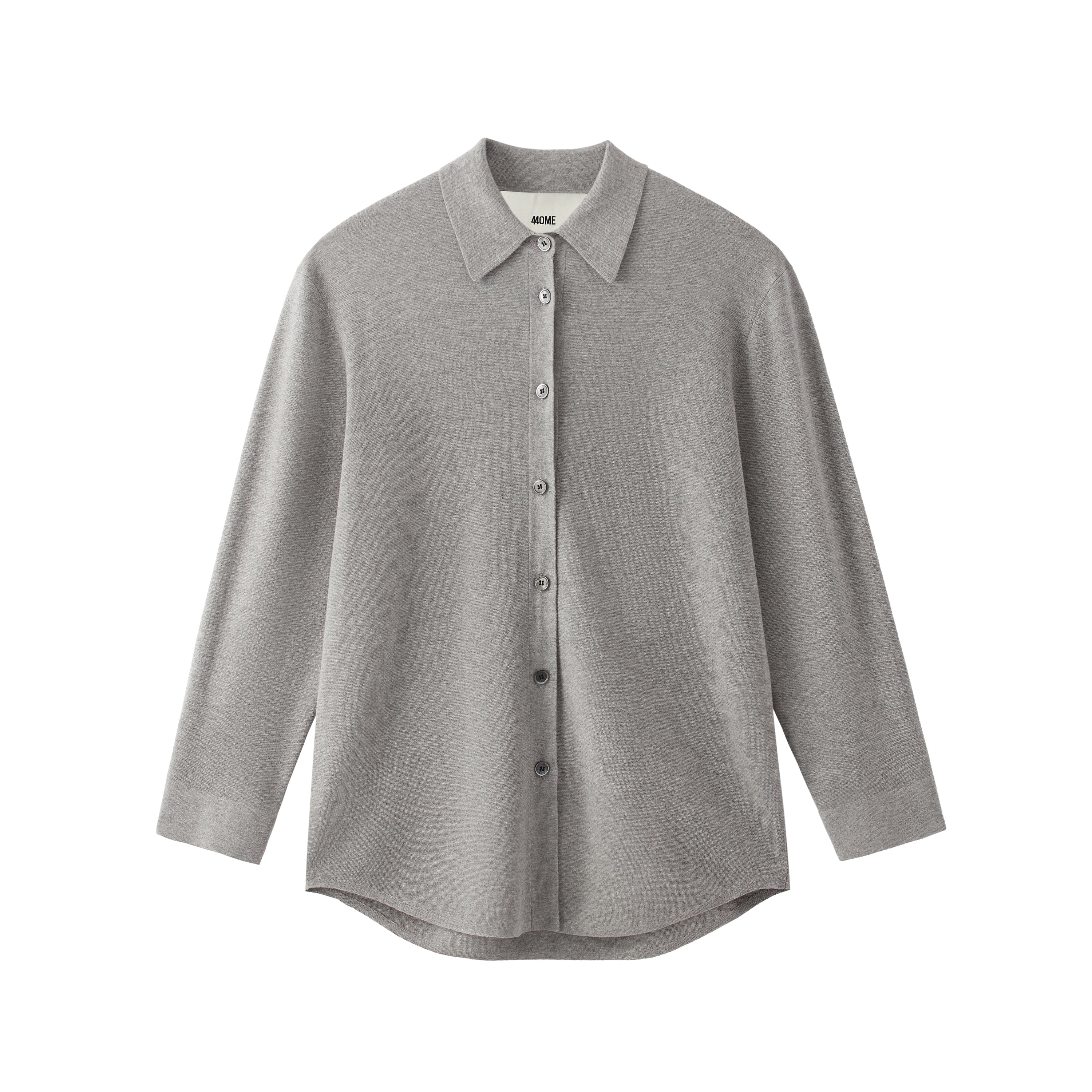CASHMERE SILK OVERSIZED KNIT SHIRT