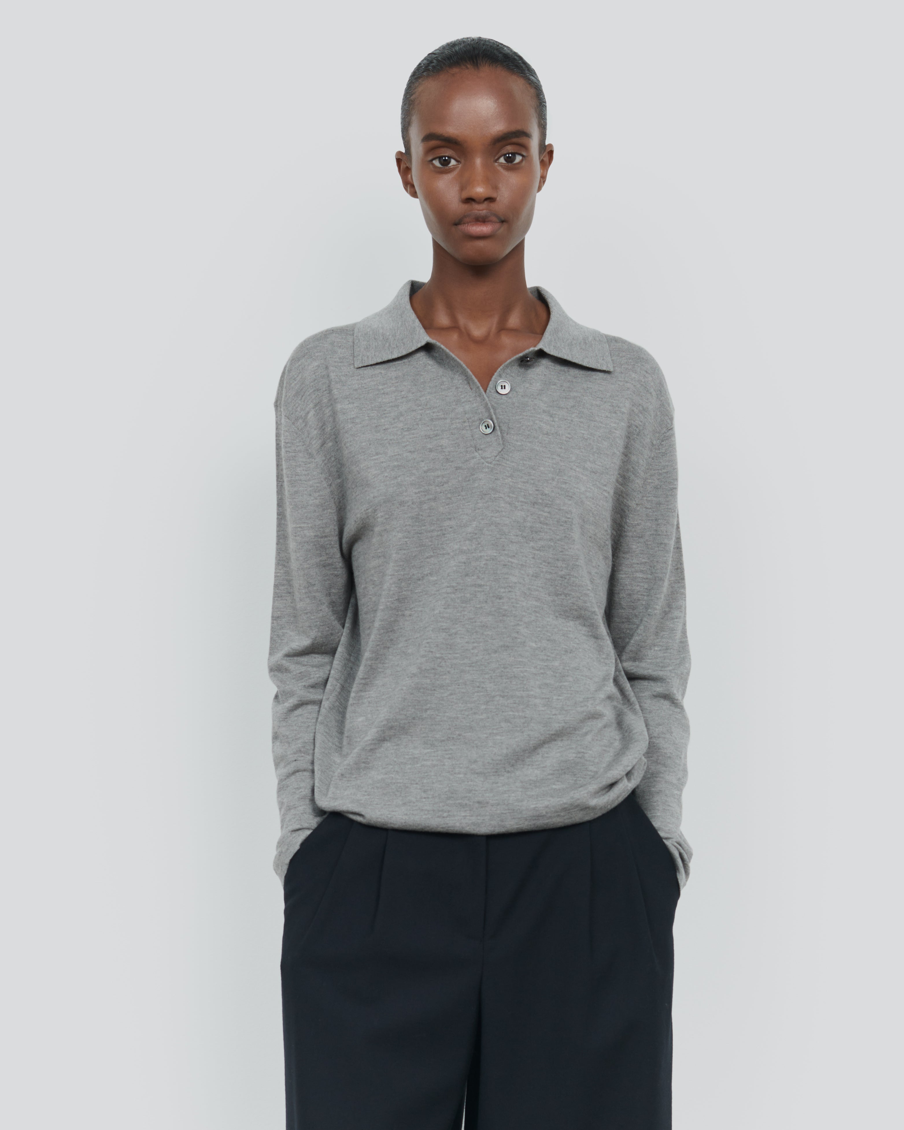 ESSENTIAL CASHMERE SILK POLO