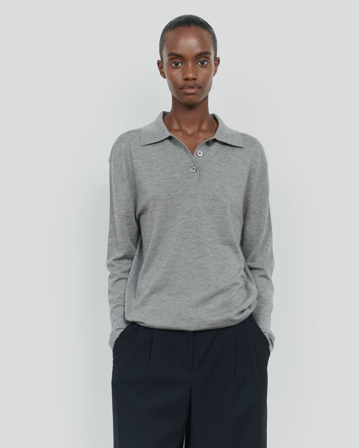 ESSENTIAL CASHMERE SILK POLO