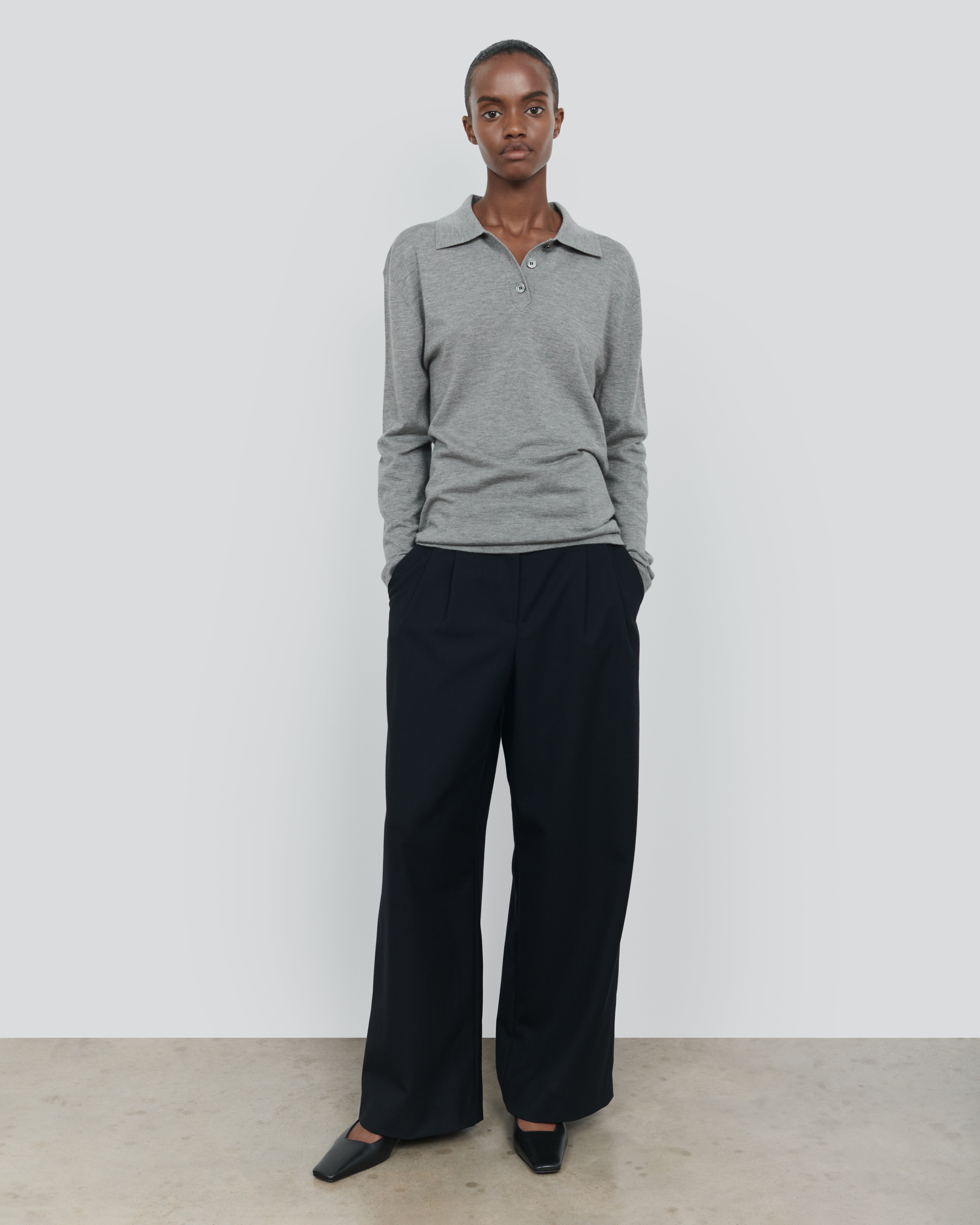 ESSENTIAL CASHMERE SILK POLO