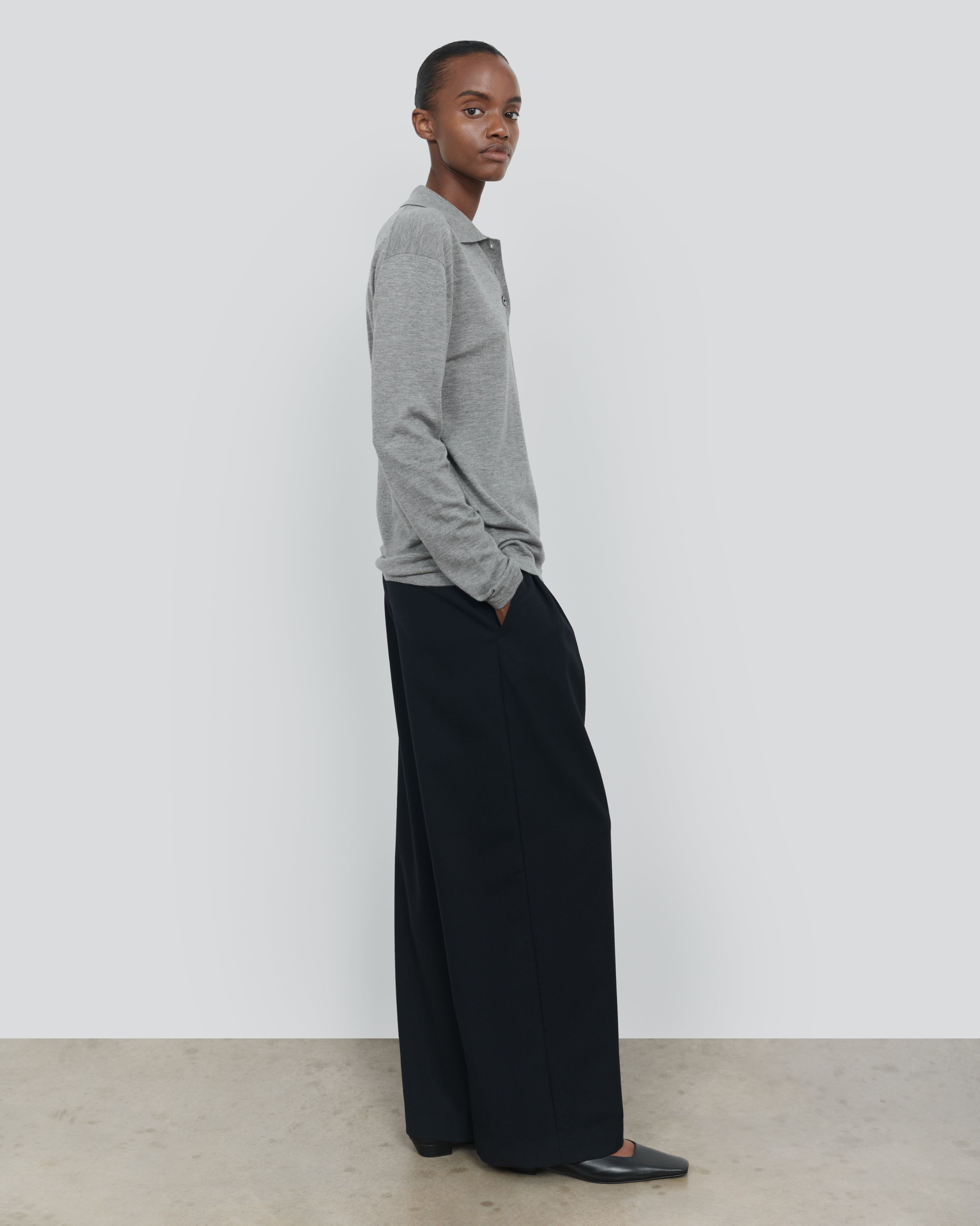 ESSENTIAL CASHMERE SILK POLO