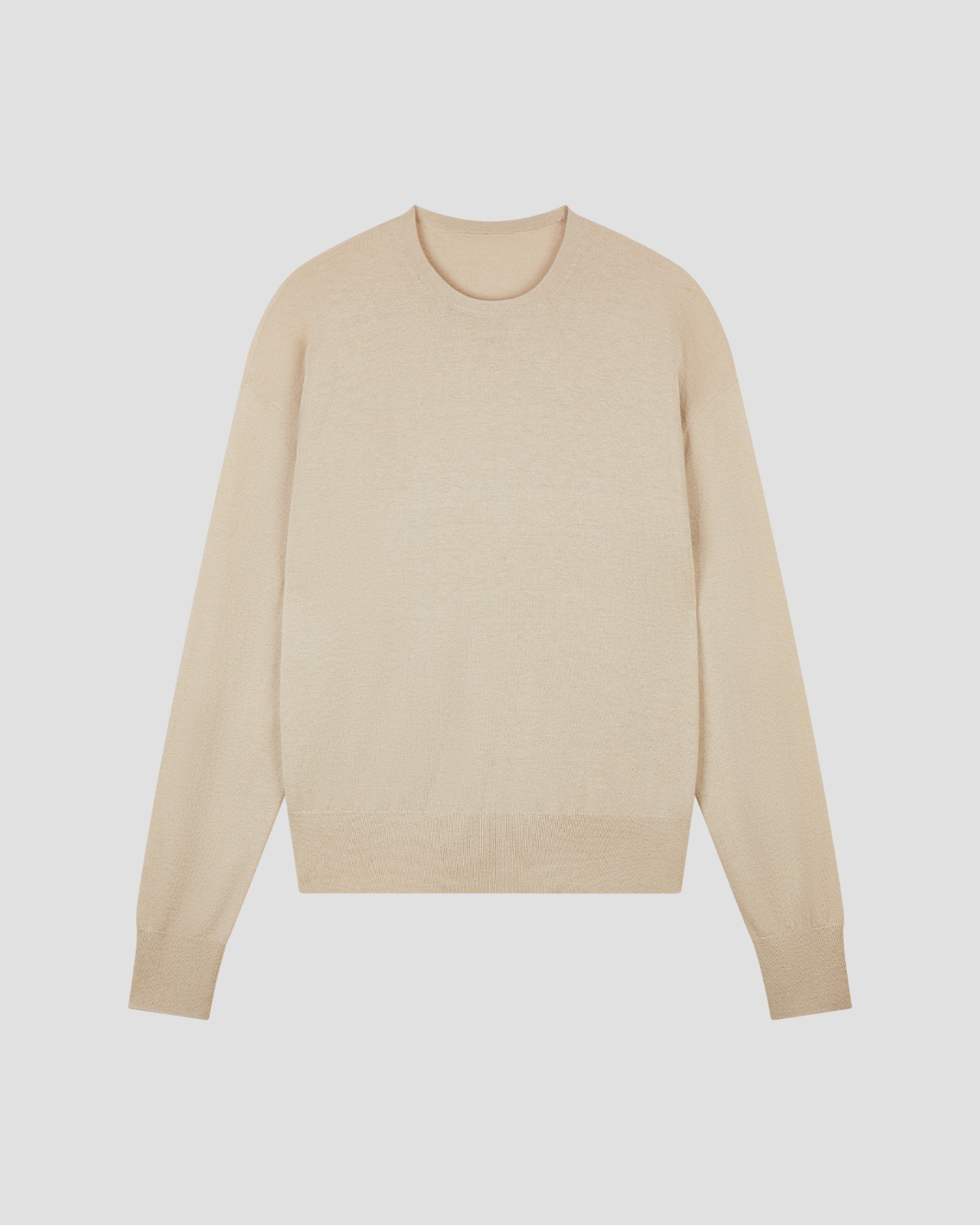 MERINO SILK RELAXED CREWNECK
