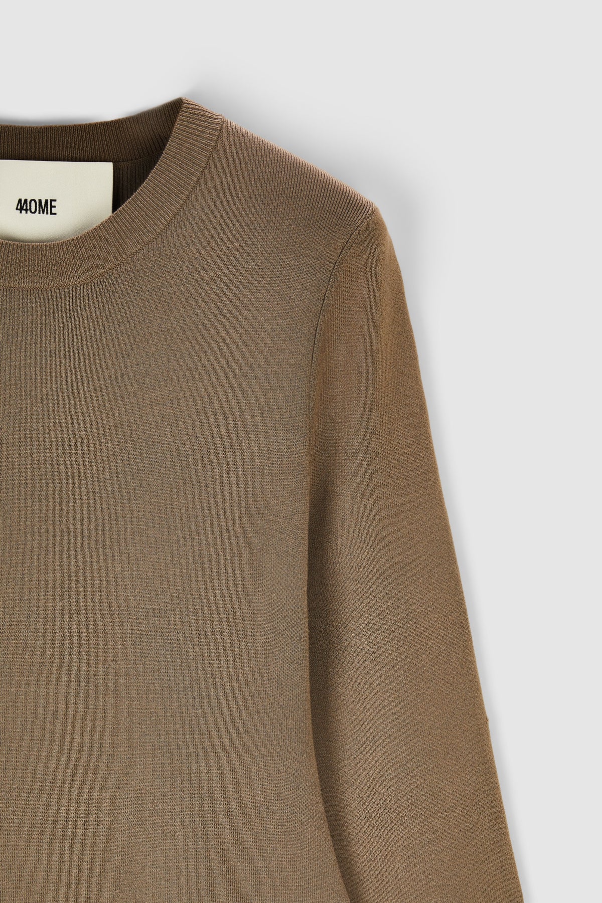 SILK VISCOSE BODY CON DRESS in CARAMEL - detail #colour_CARAMEL