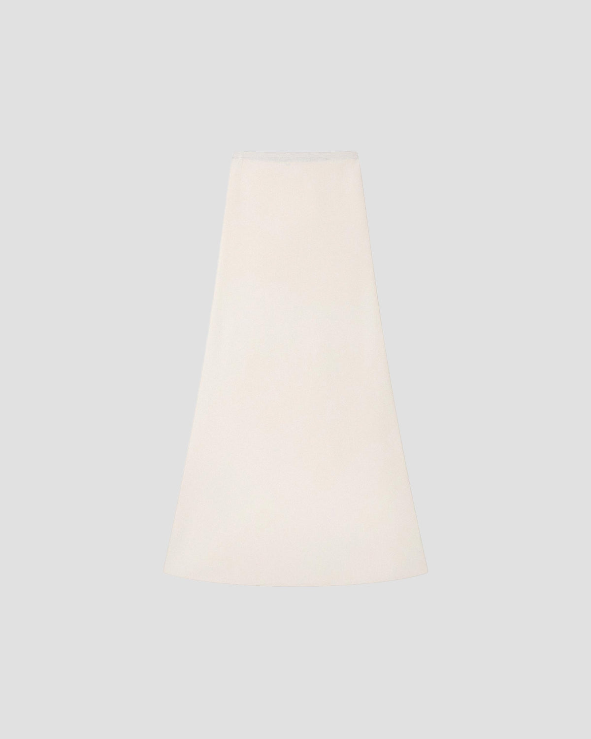 SILK VISCOSE STRAPLESS DRESS in White - flat front
