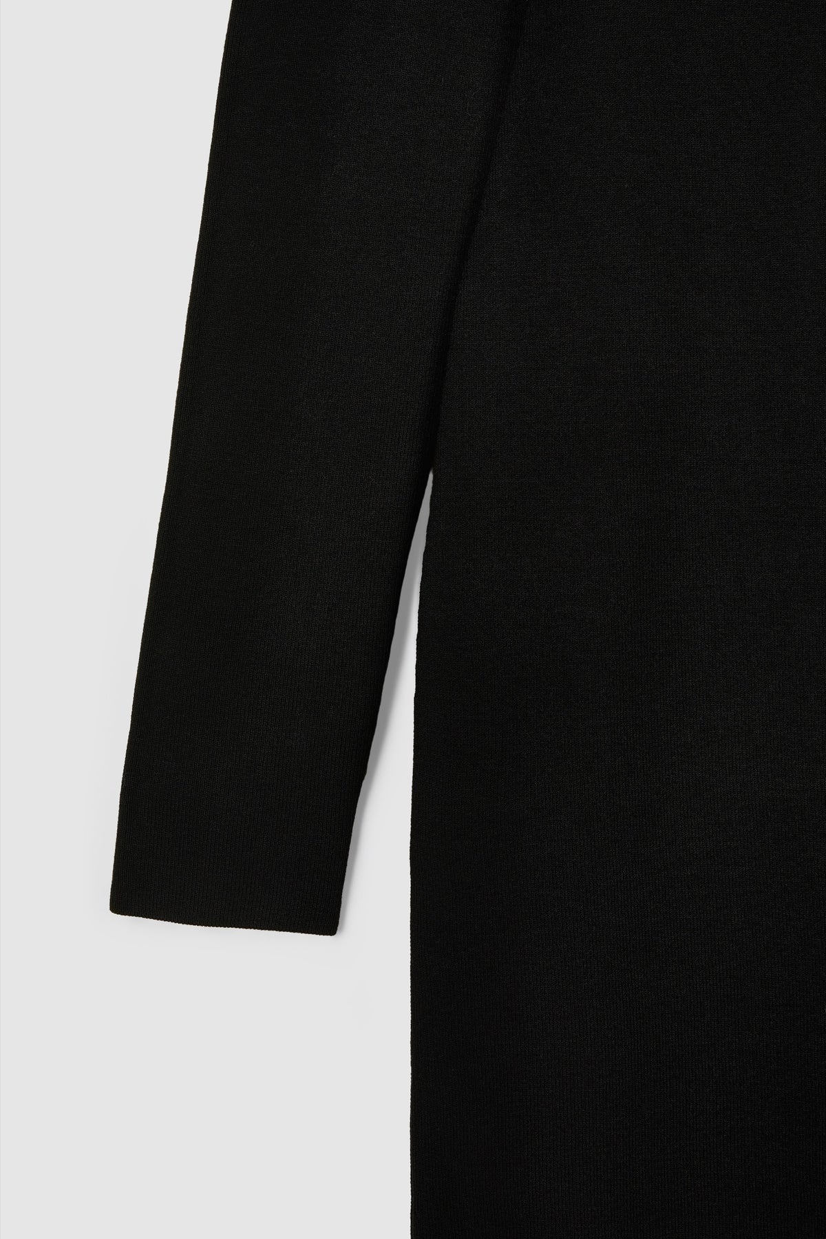 SILK VISCOSE BODY CON DRESS in Black - detail #colour_Black