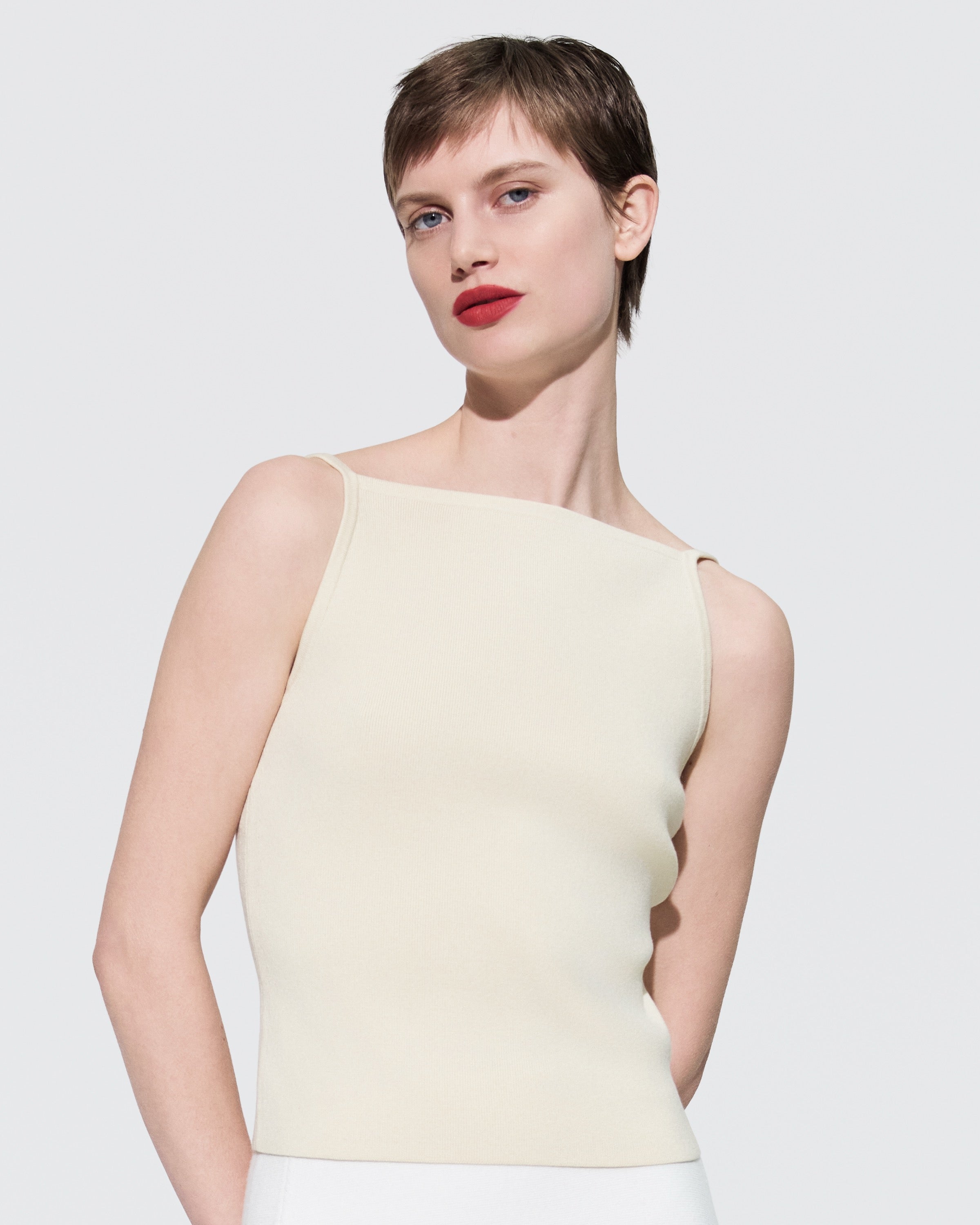 TENCEL SILK HIGH-LOW SKIRT