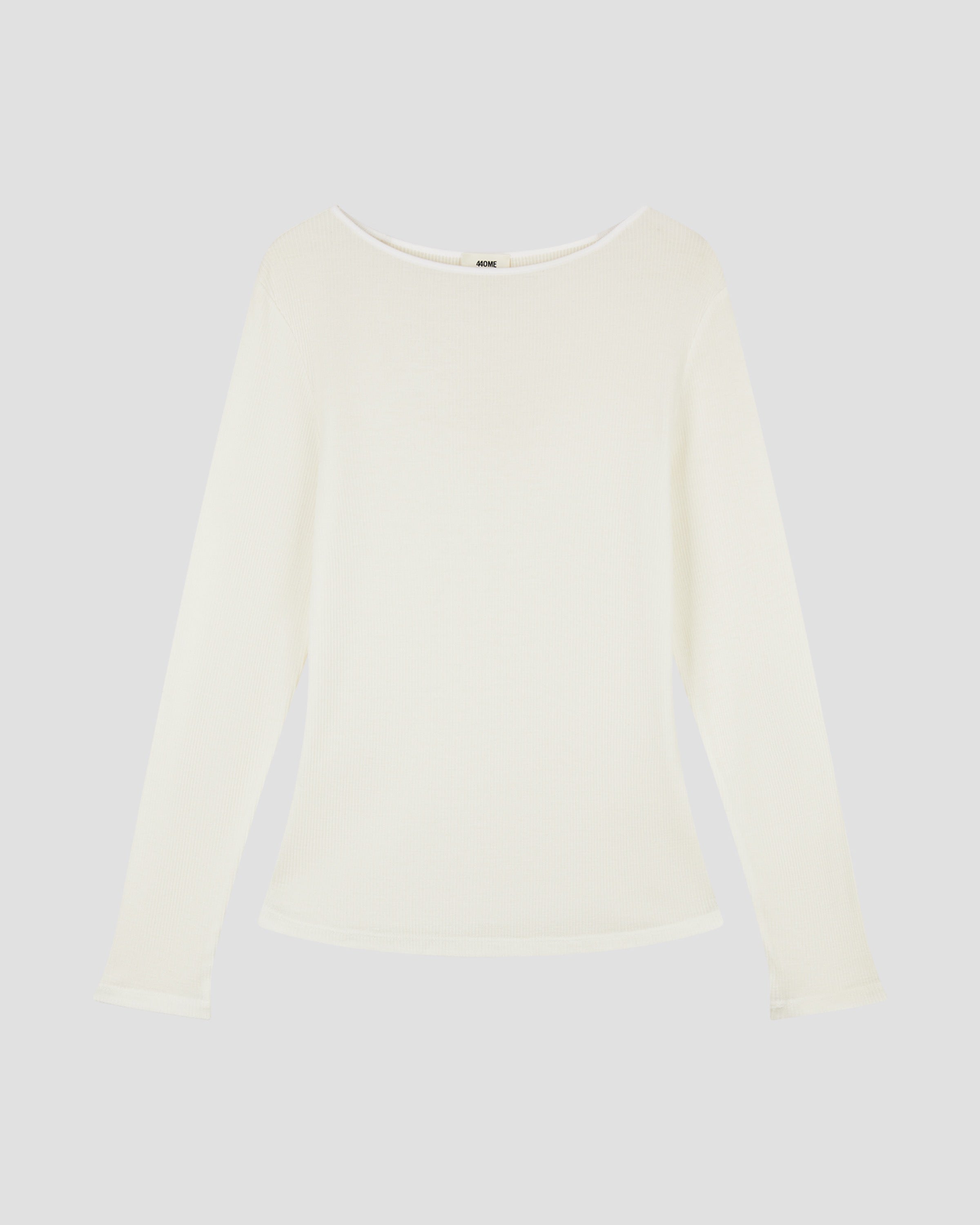 TENCEL SILK RIB LONGSLEEVE TSHIRT
