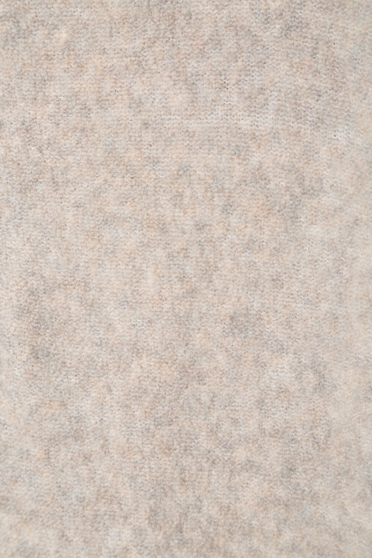 Wool Blend 1/2 Zip in Oatmeal - detail #colour_Oatmeal