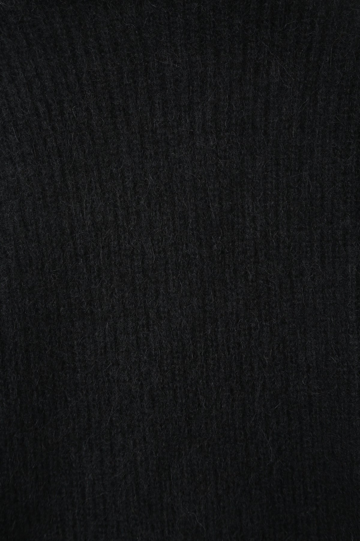 Alpaca Wool Zip Up in Black - detail #colour_Black