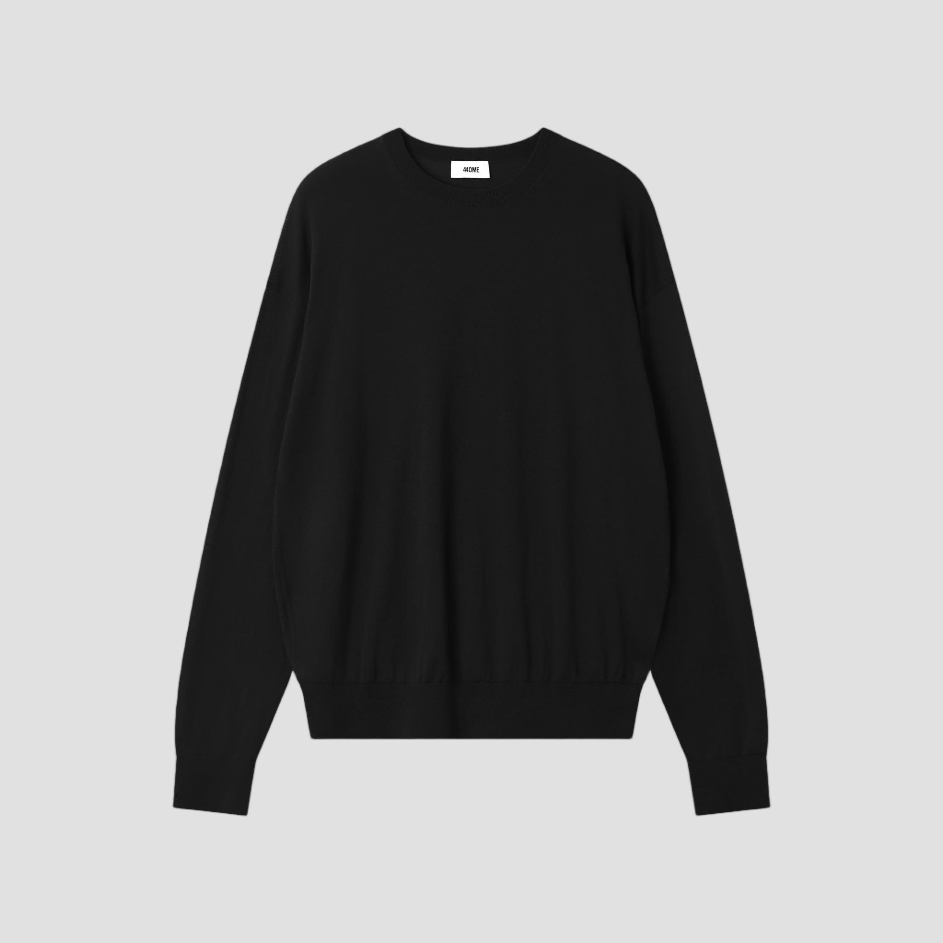 COTTON RELAXED LONGSLEEVE CREW