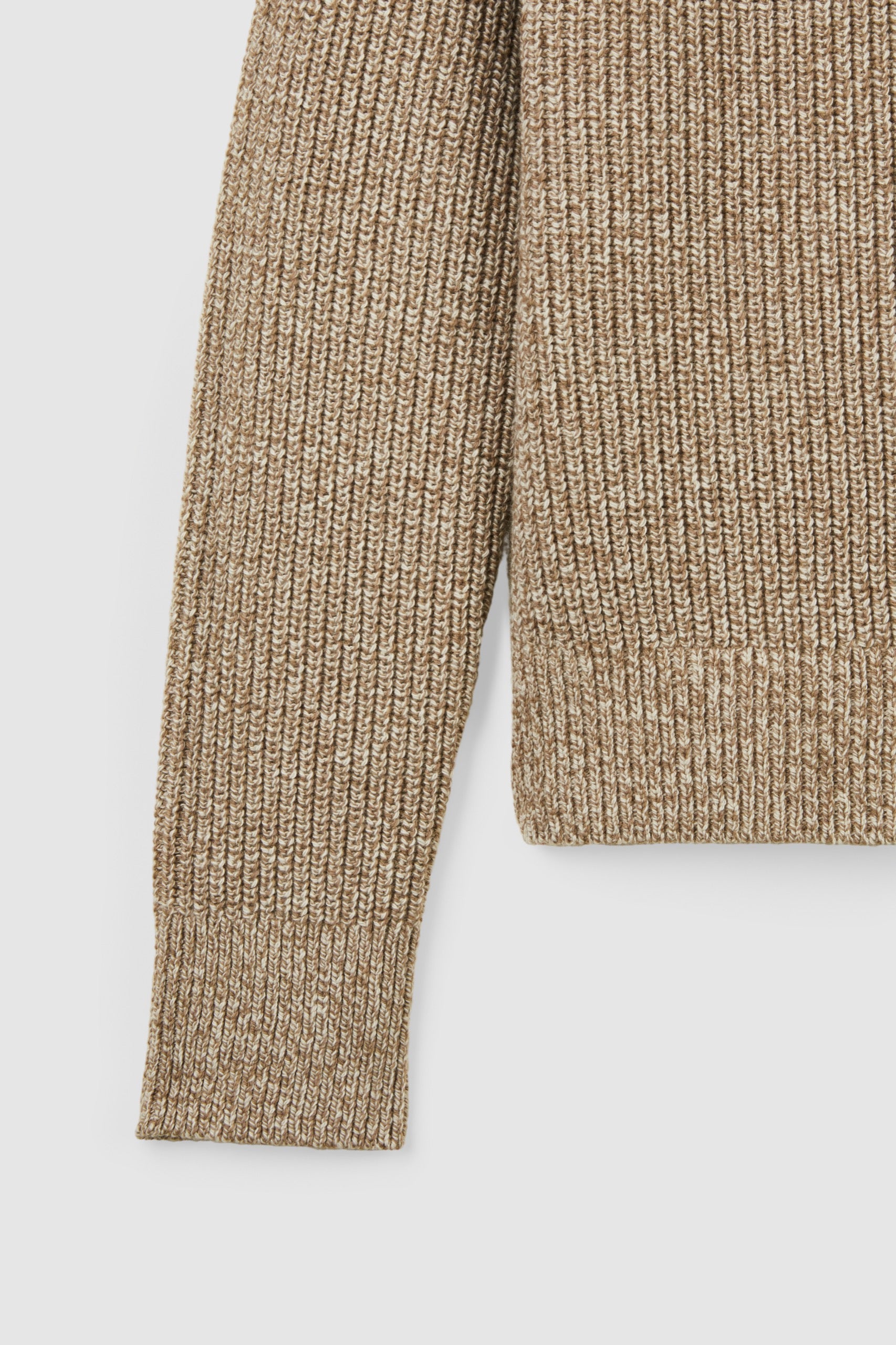 COTTON WOOL RIB CREWNECK