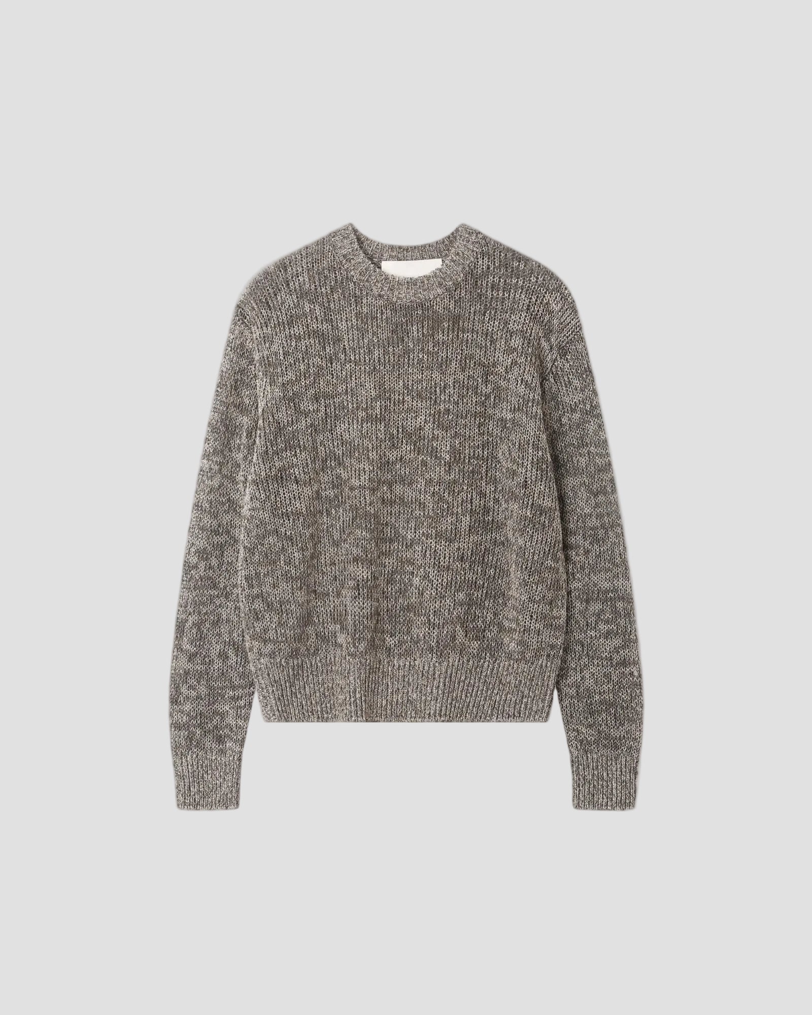 COTTON LINEN RELAXED CREW