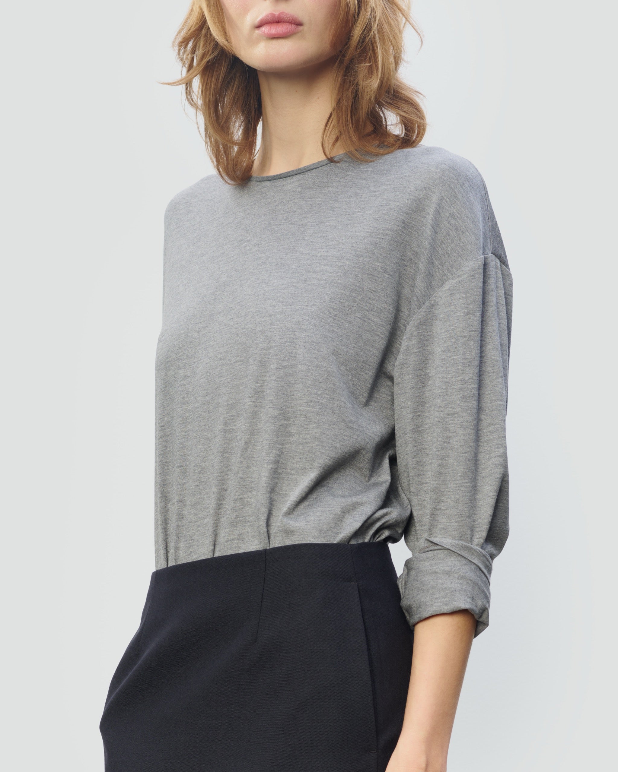Cotton Silk Oversized Long Sleeve T-Shirt – Elevated Everyday