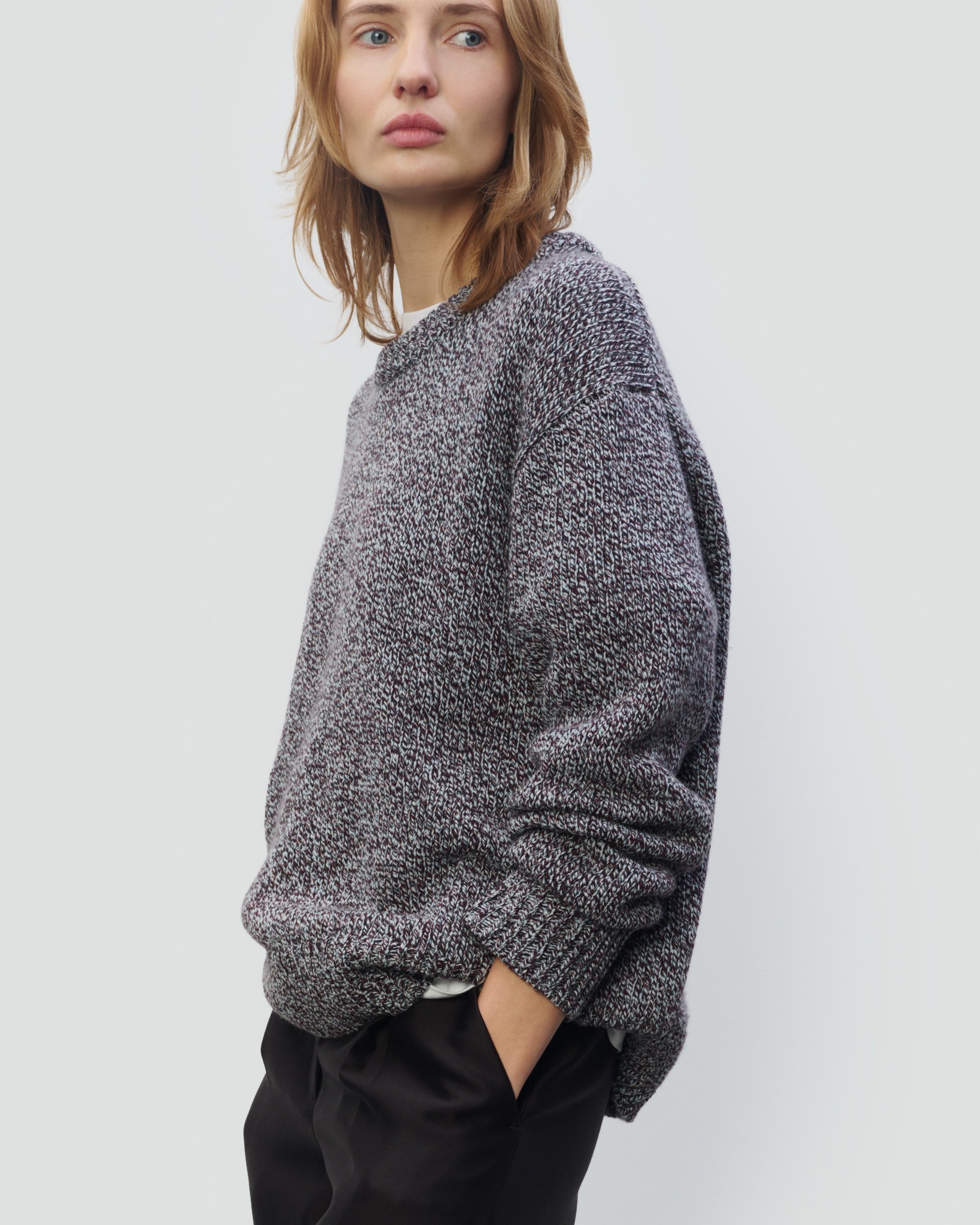 COTTON WOOL CREWNECK