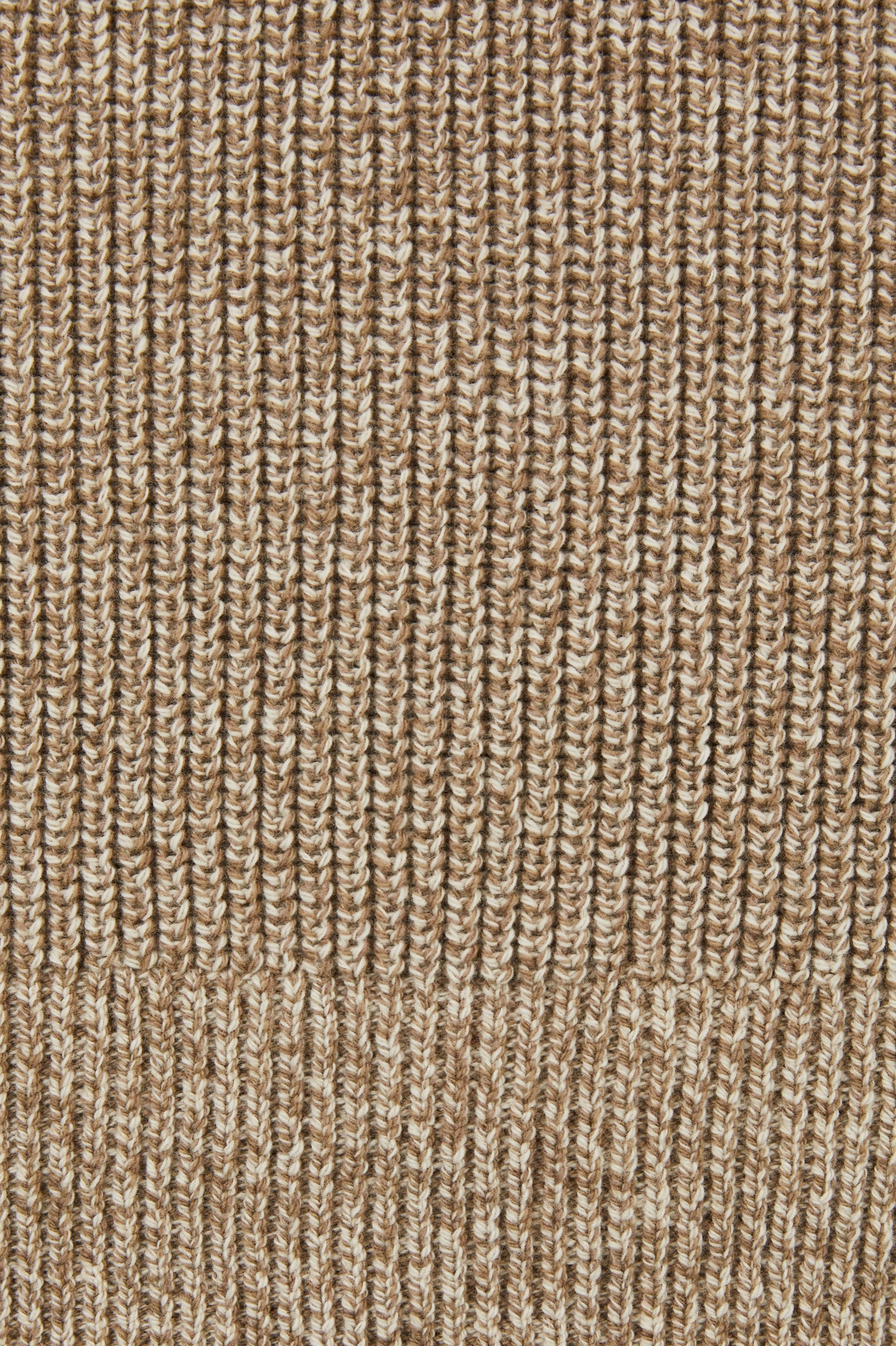 COTTON WOOL RIB CREWNECK