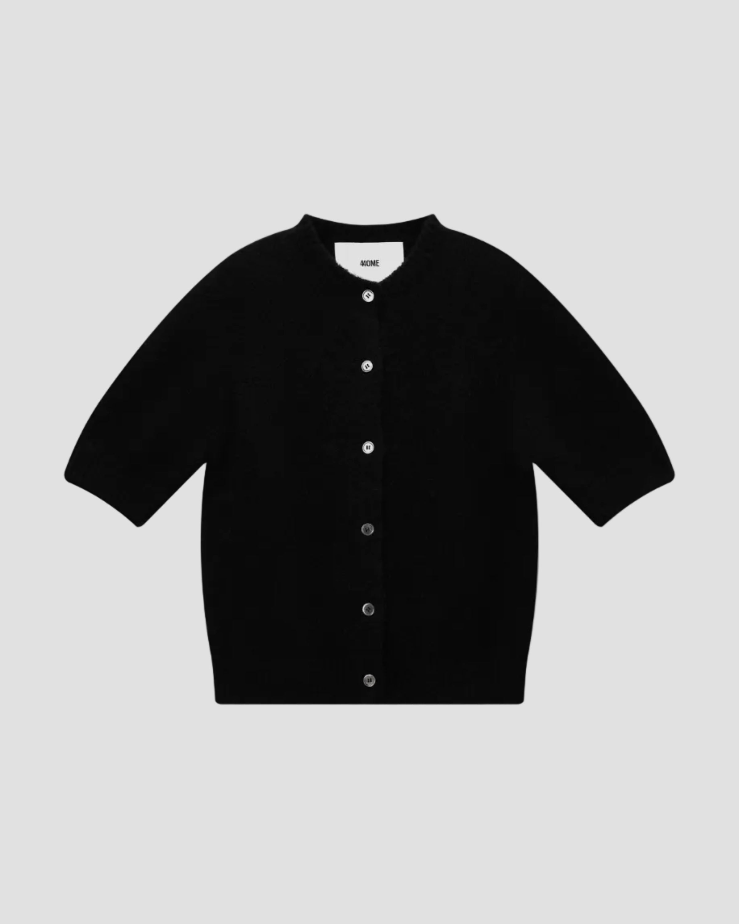 ALPACA SHORT SLEEVE CARDIGAN