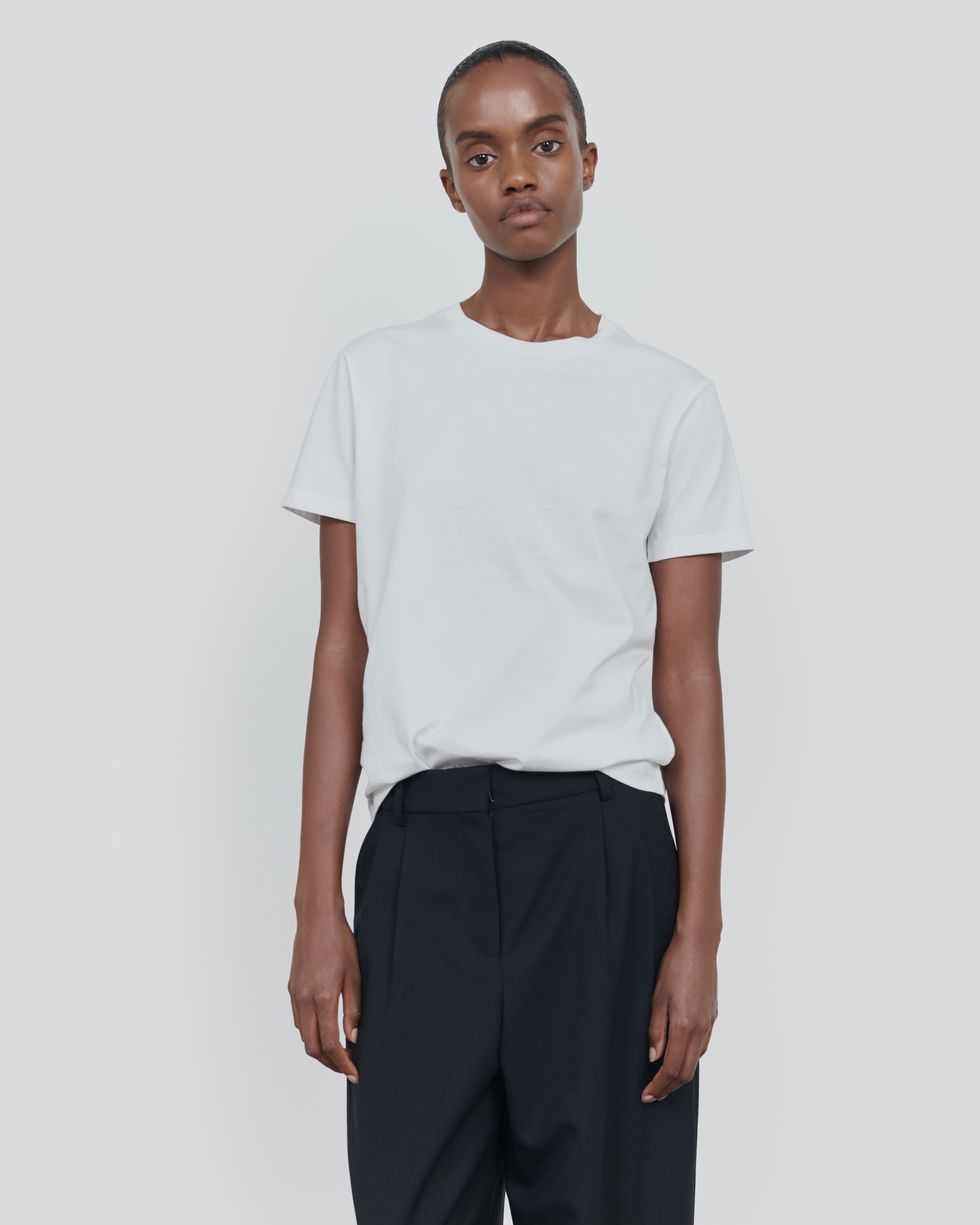 Essential Cotton Short Sleeve Tee - Luxury Basic T-Shirt | 440ME