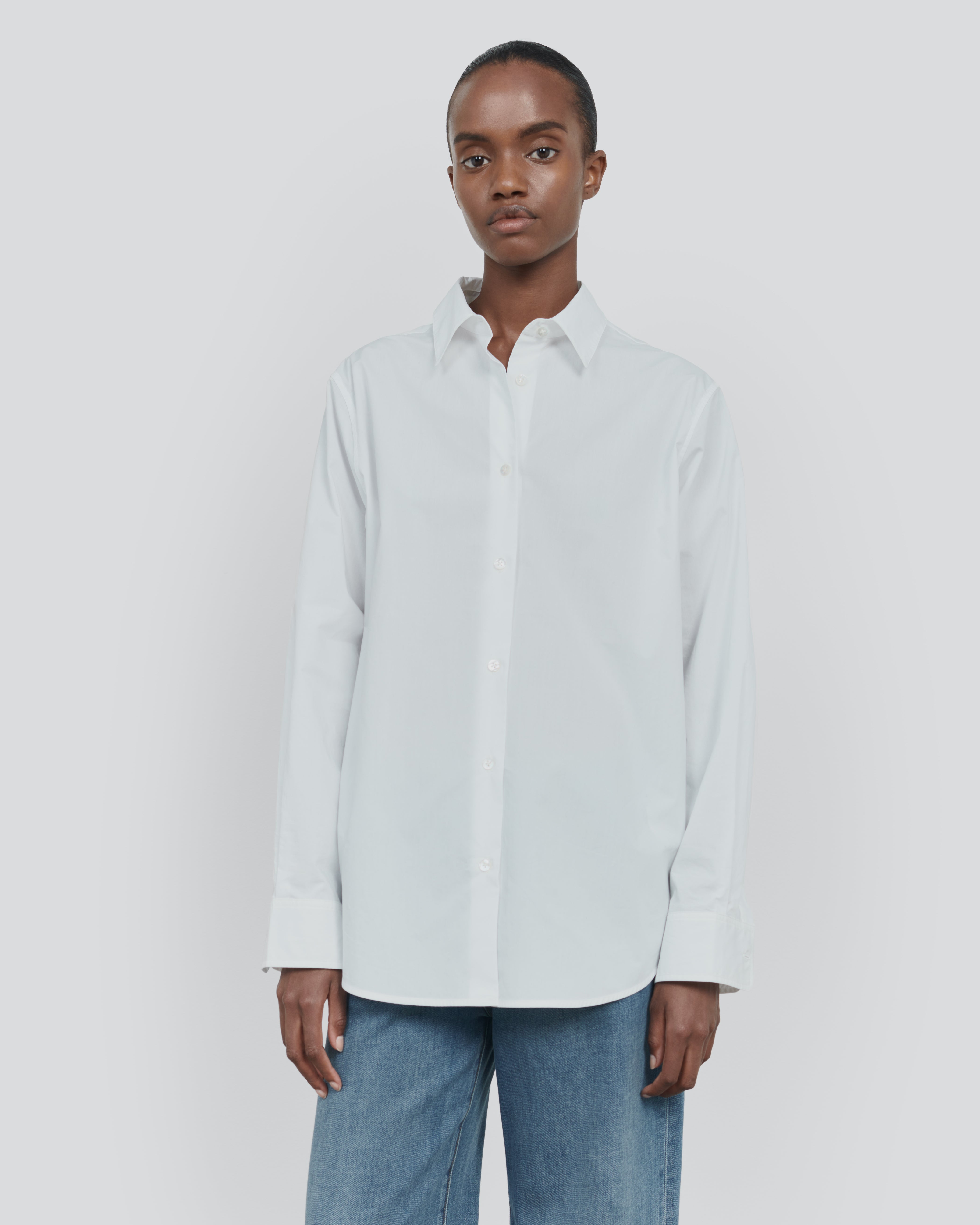 Essential Cotton Button Down Shirt - Luxury Classic Blouse