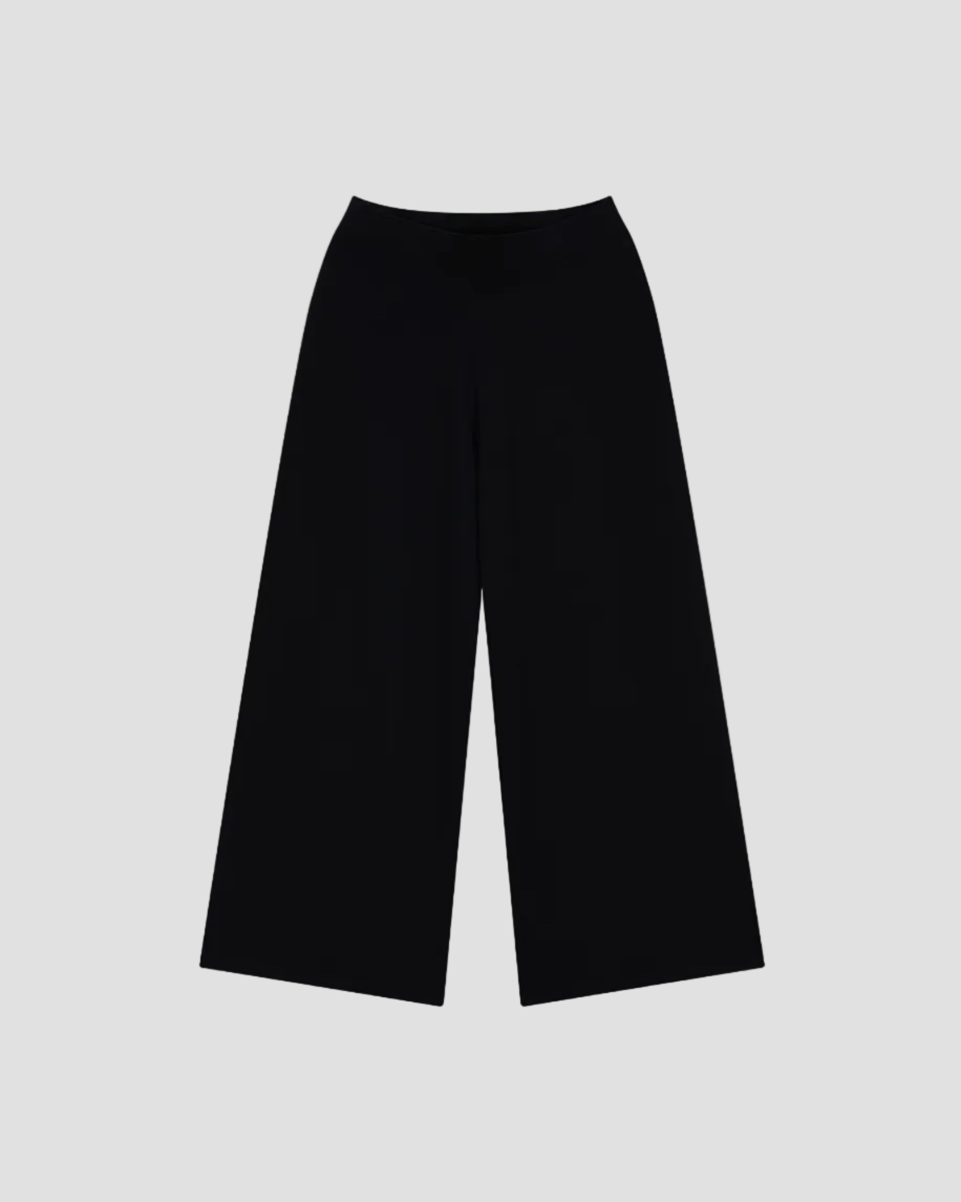 VISCOSE KNIT WIDE LEG PANT