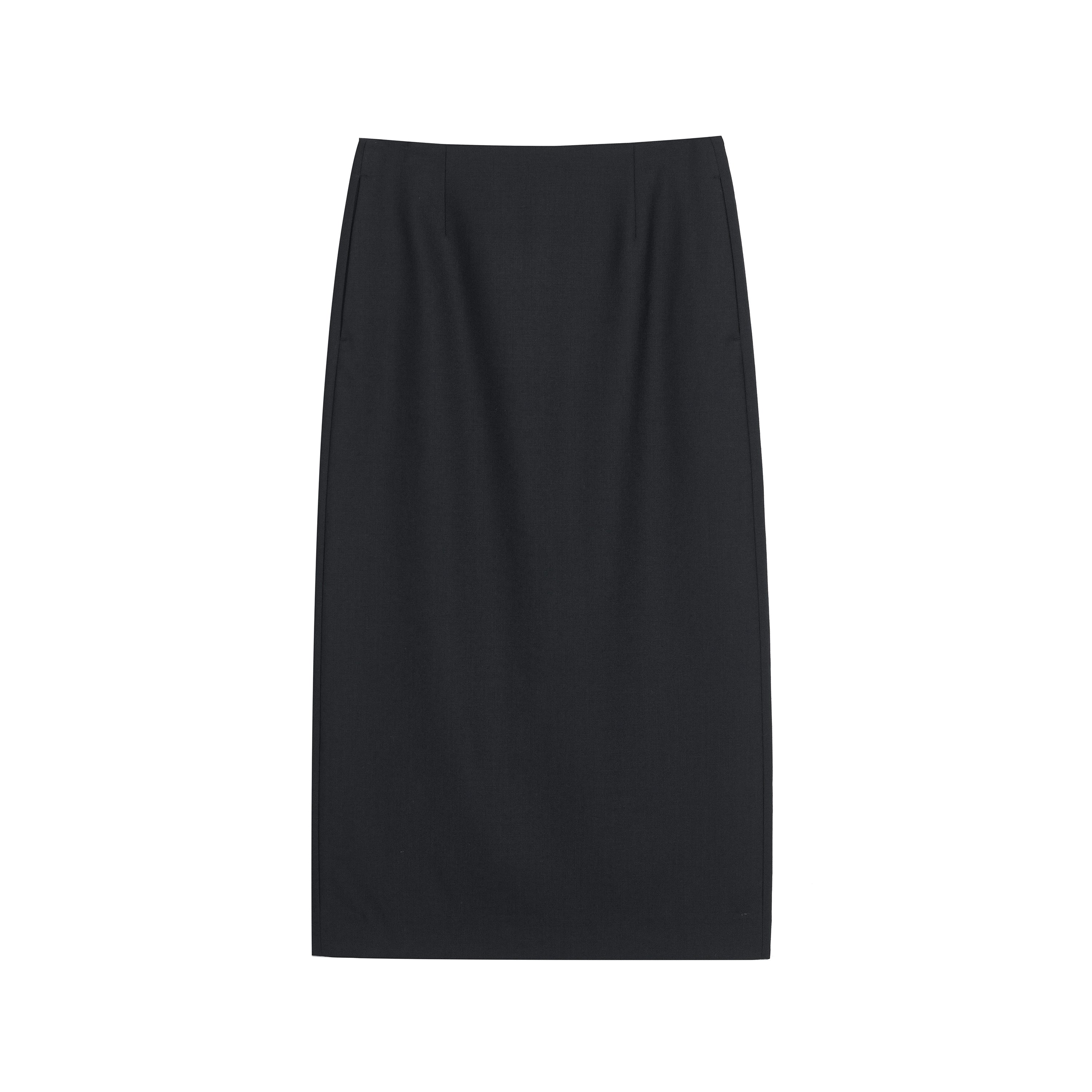 ESSENTIAL WOOL SUITING SKIRT