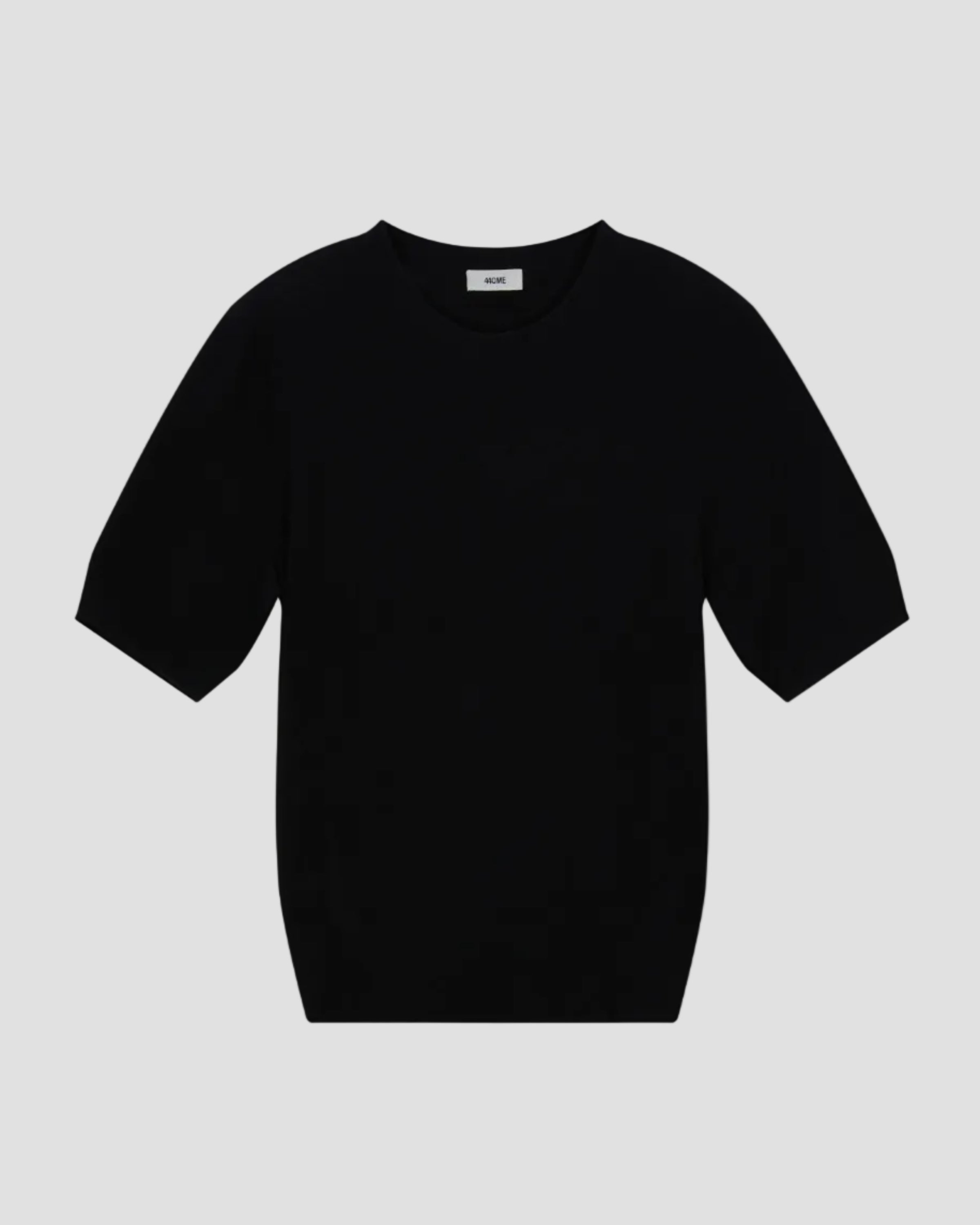 WOOL SILK SHORT SLEEVE CREW