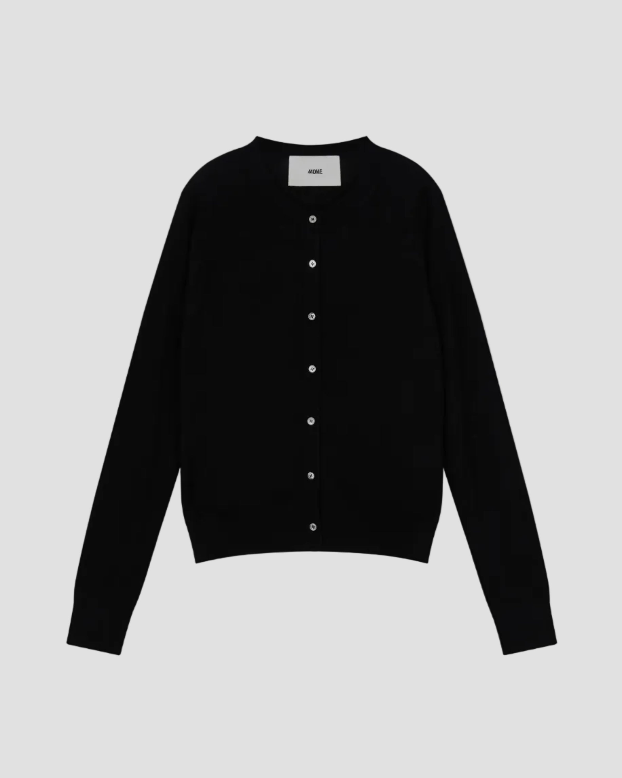 WOOL SILK LONG SLEEVE CARDIGAN