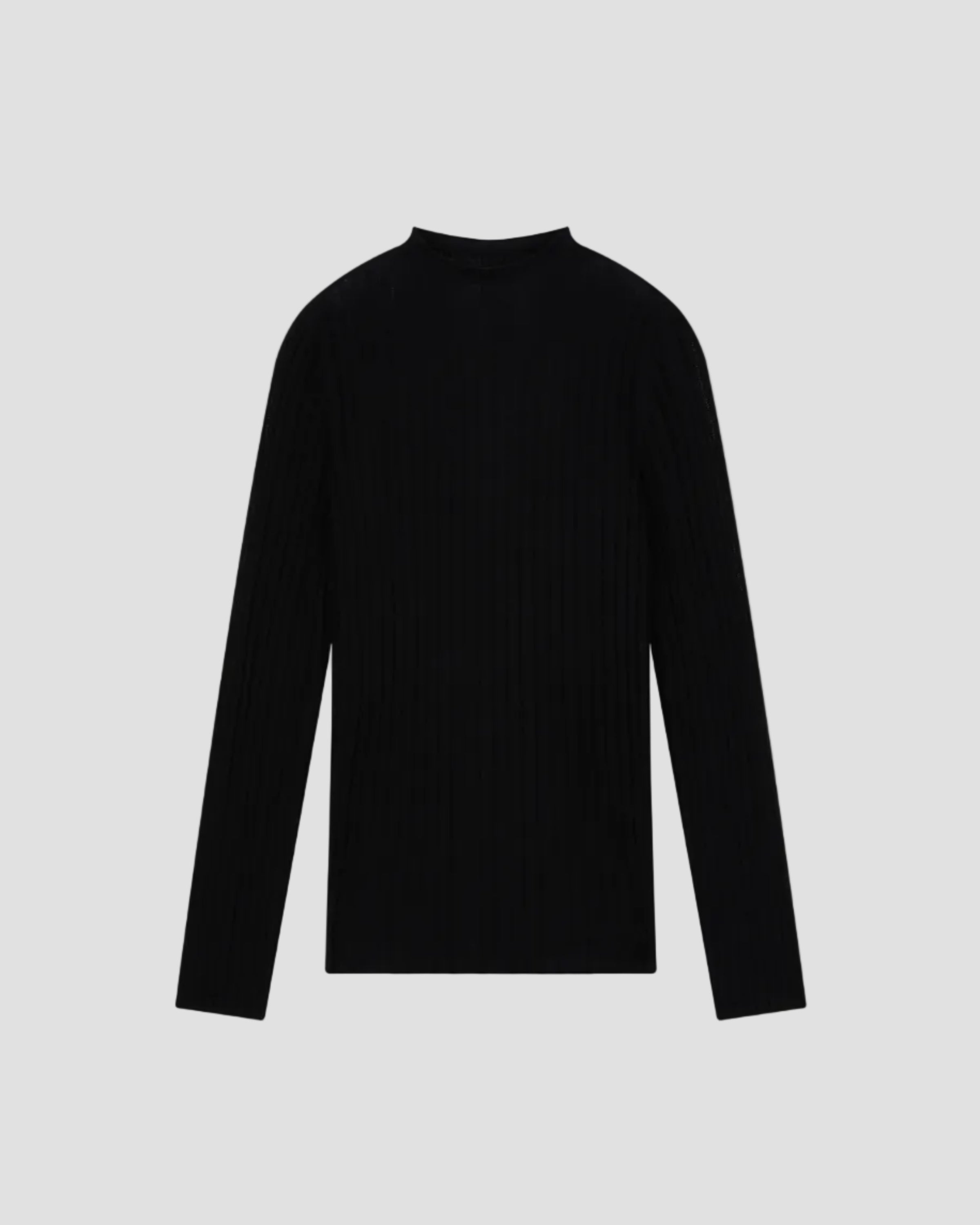 WOOL SILK SLIM FUNNEL NECK