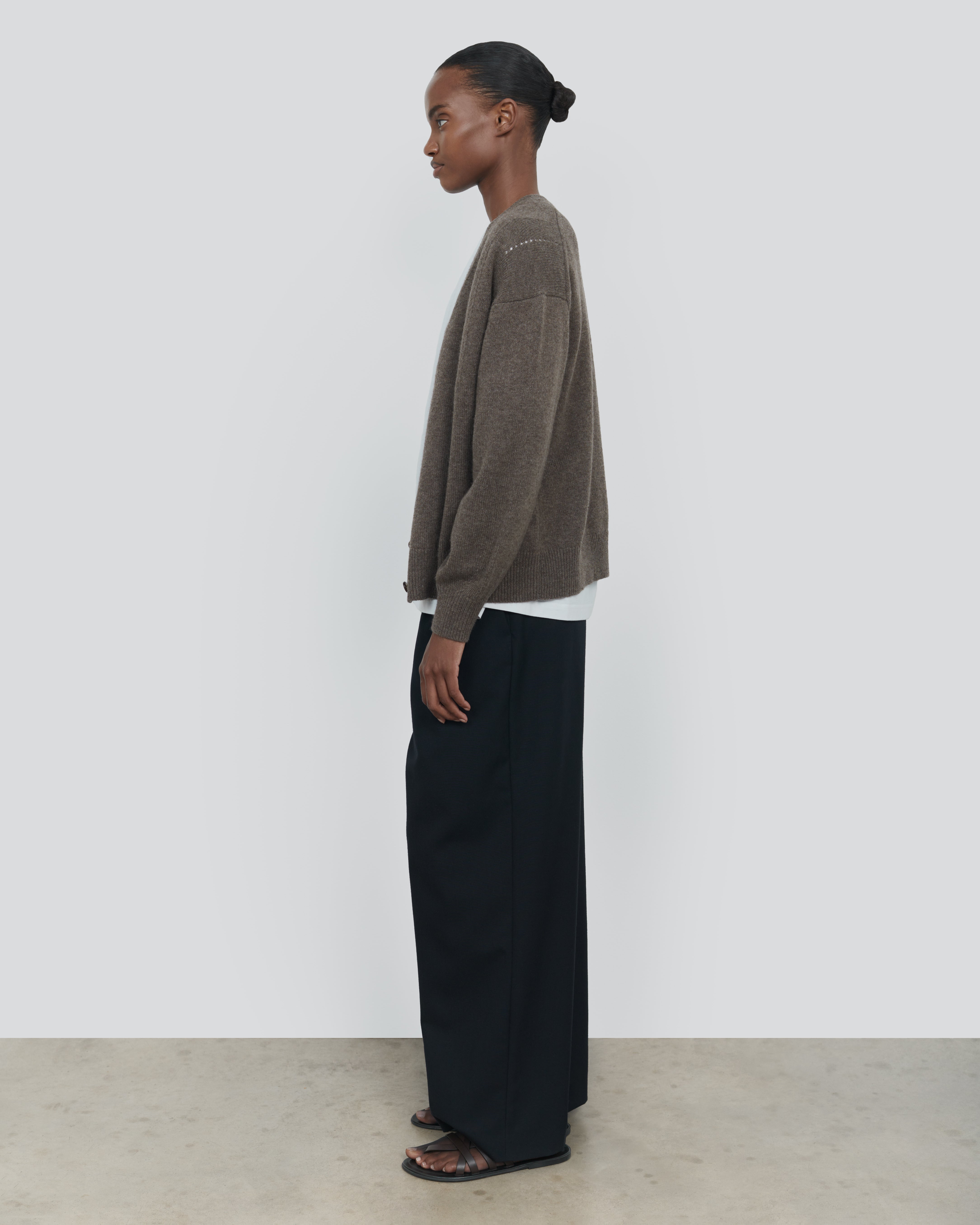 Yak Wool Boyfriend Cardigan - Oversized Luxury Sweater | 440ME