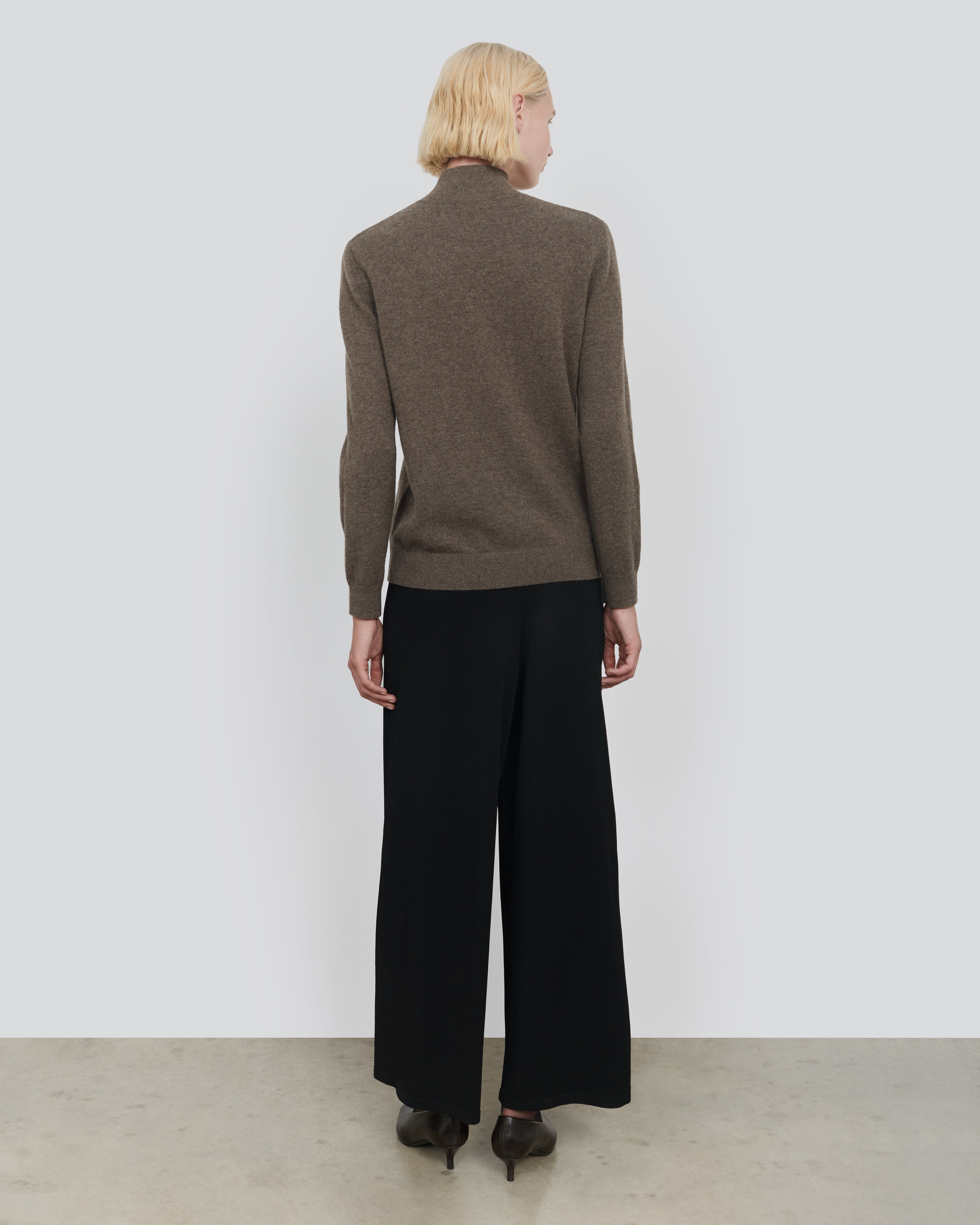 Yak Wool Mock Neck Sweater - Luxury Layering Essential | 440ME