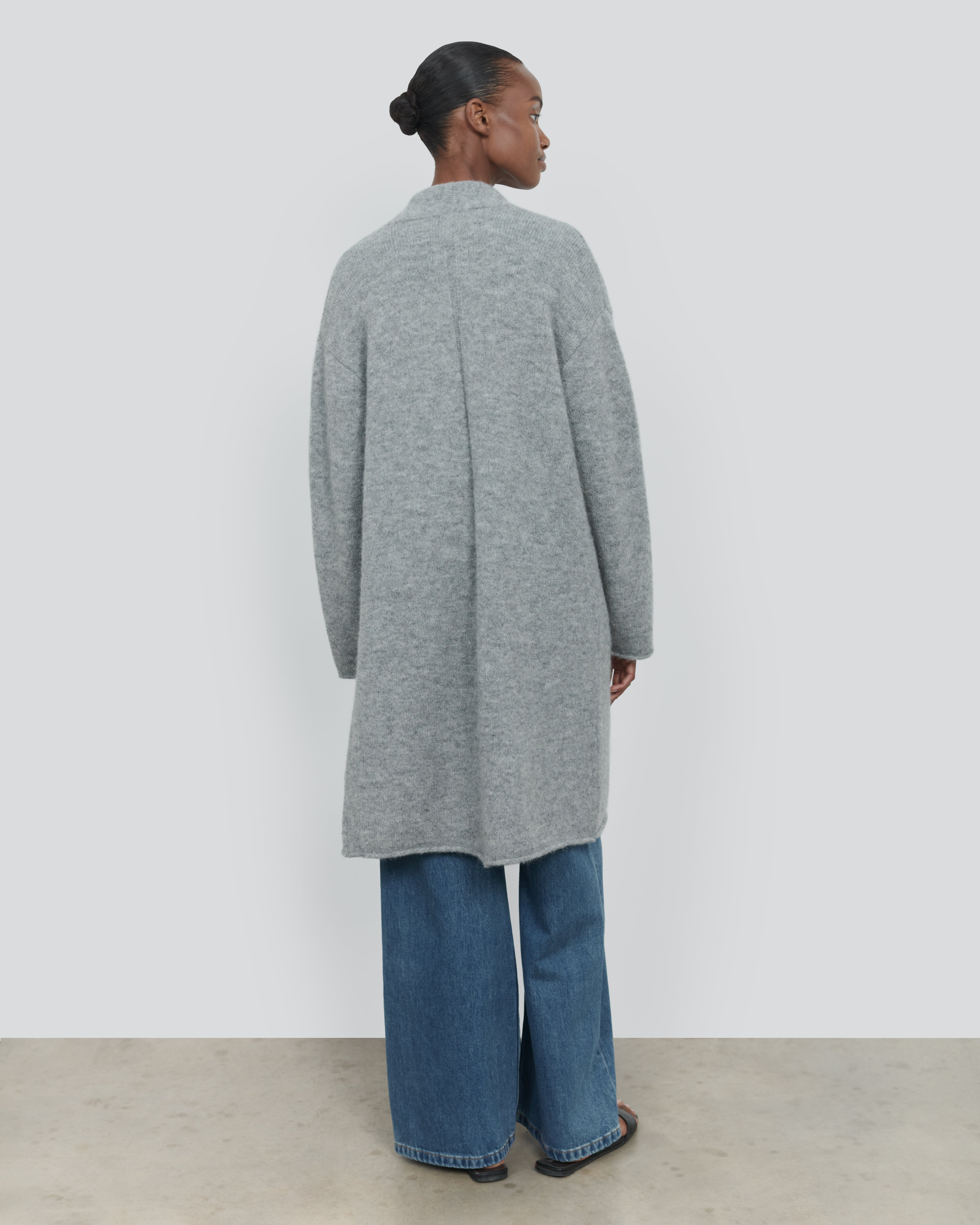 Alpaca Long Sleeve Cardigan - Lightweight Luxury Sweater | 440ME