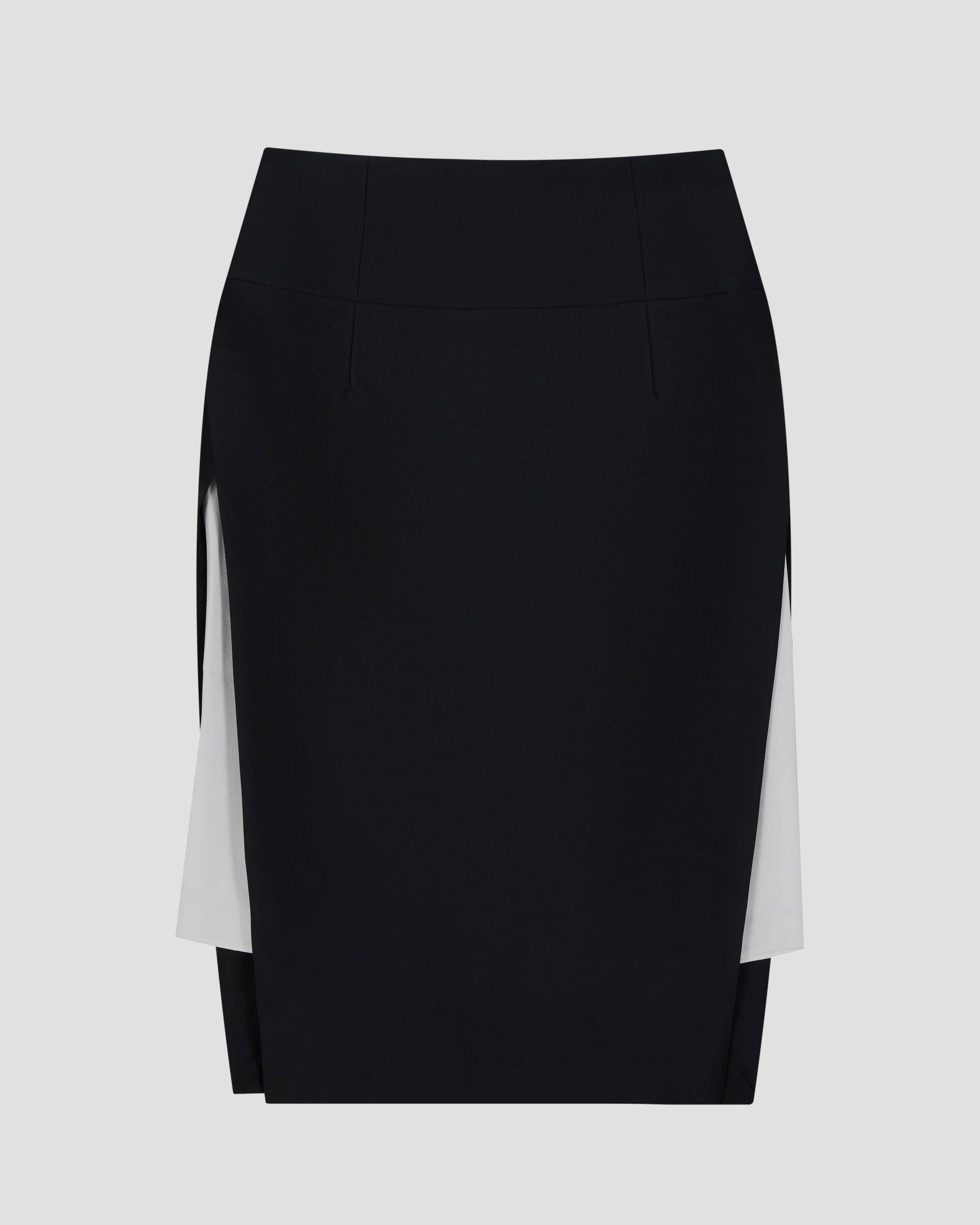 WOOL SILK SIDE SPLIT SKIRT