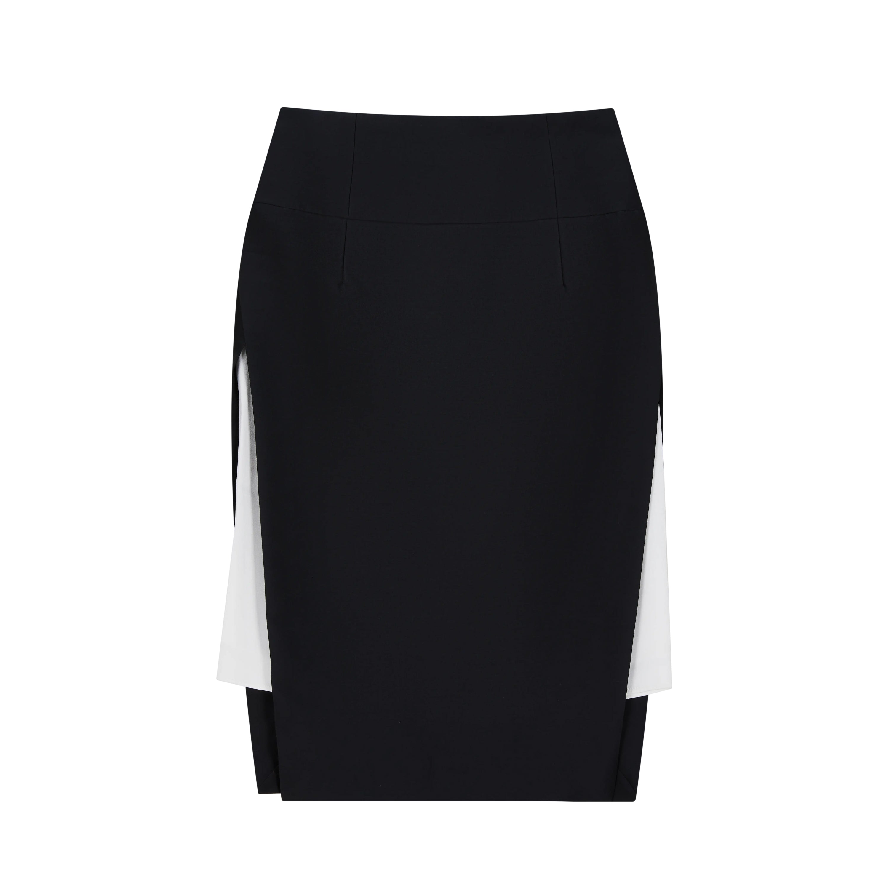 WOOL SILK SIDE SPLIT SKIRT