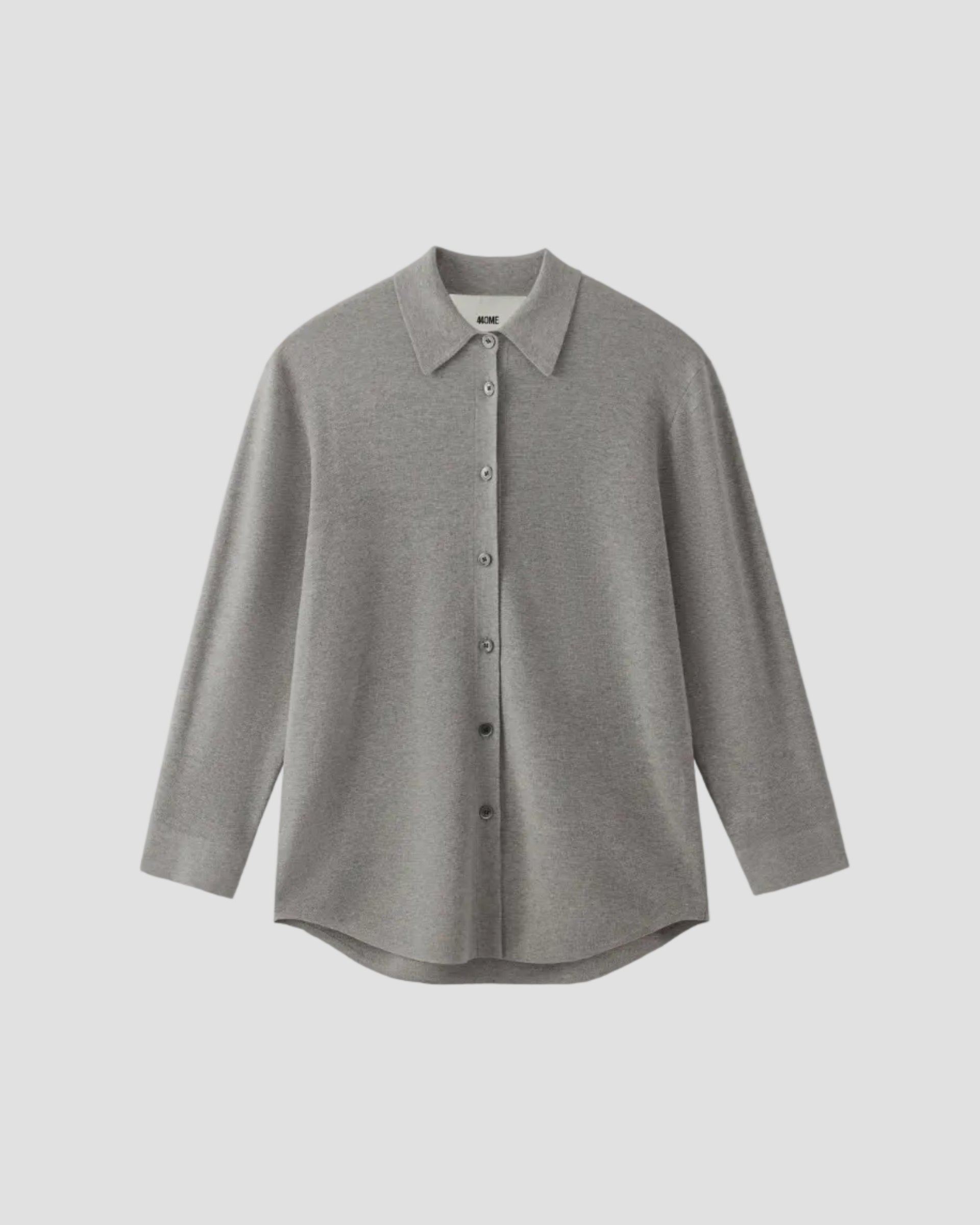 CASHMERE SILK OVERSIZED KNIT SHIRT