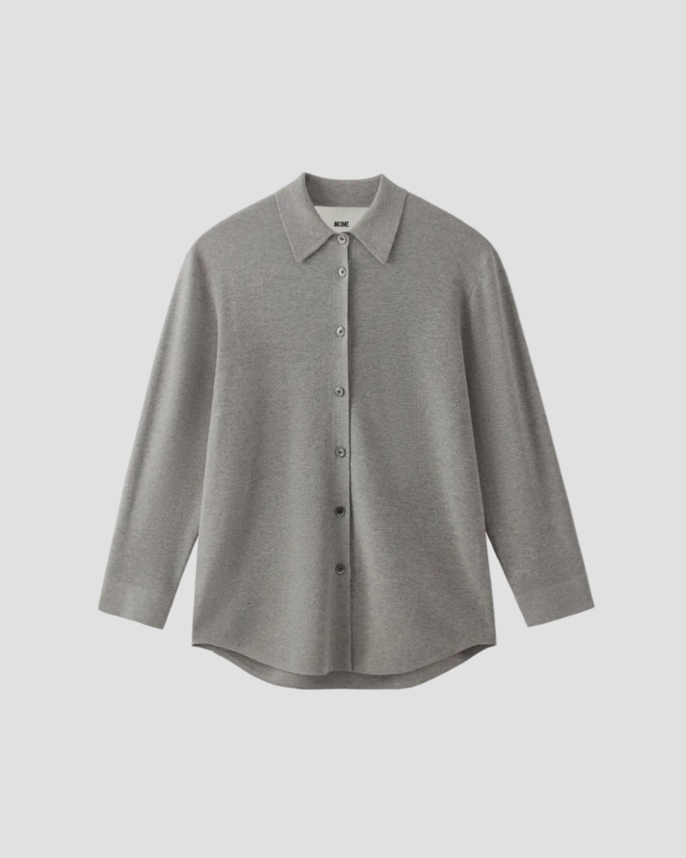 CASHMERE SILK OVERSIZED KNIT SHIRT