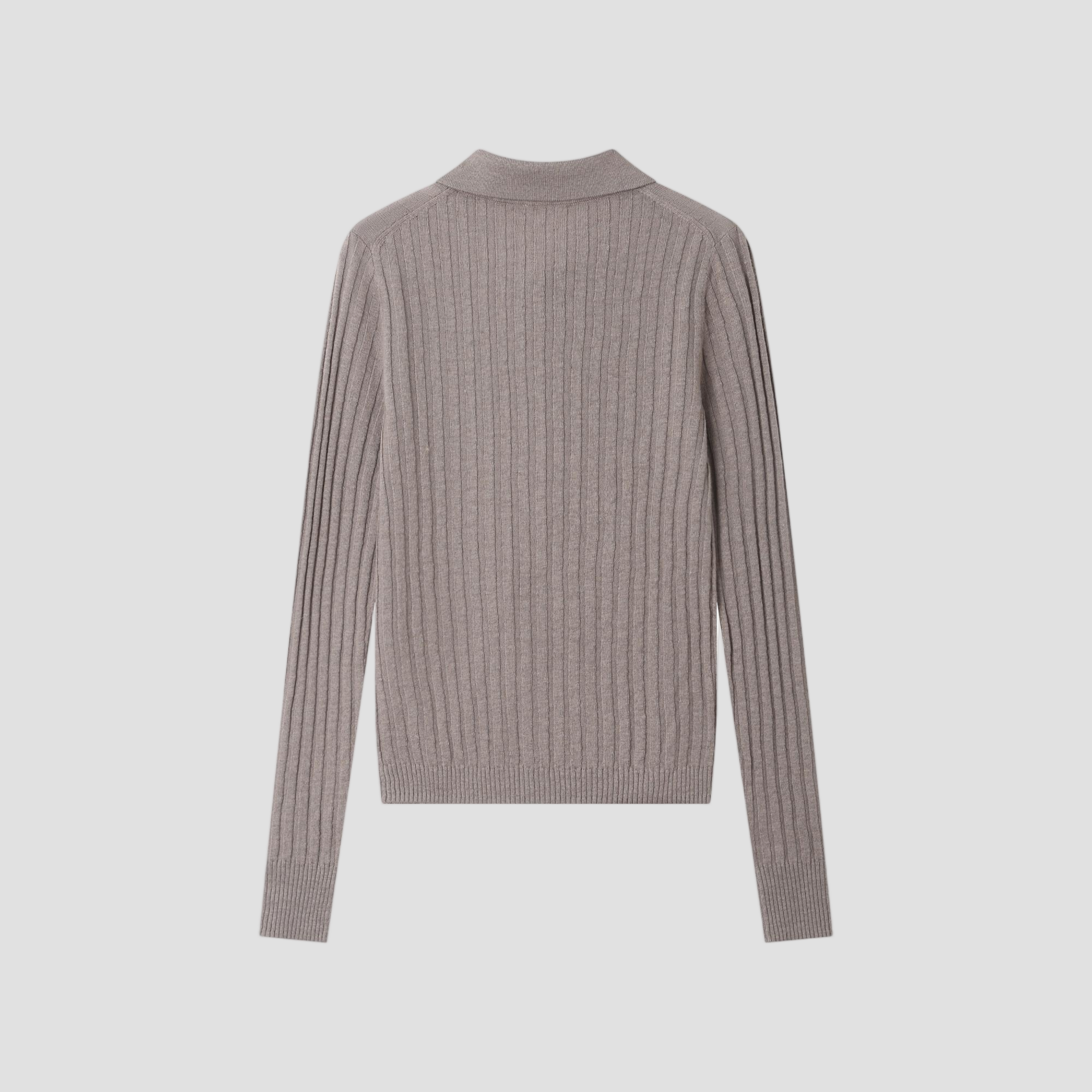 LINEN COTTON RIB BUTTON DOWN