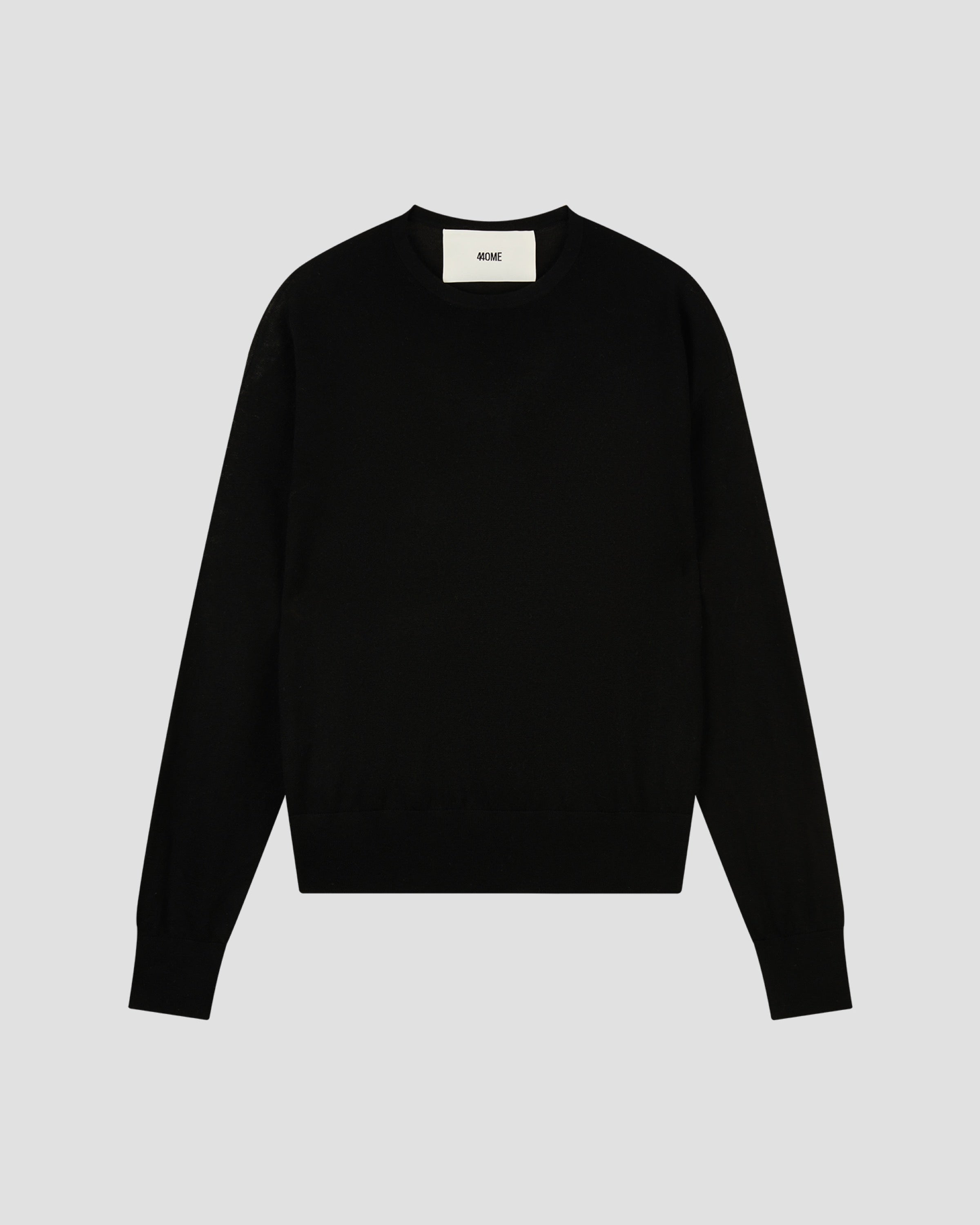 MERINO SILK RELAXED CREWNECK