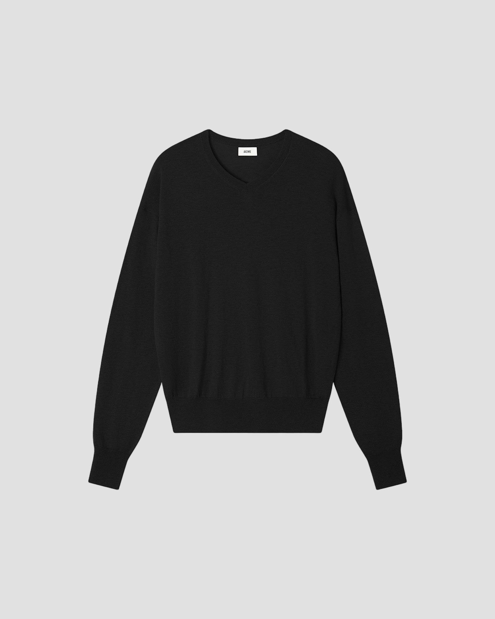 Merino Silk Relaxed High Vneck